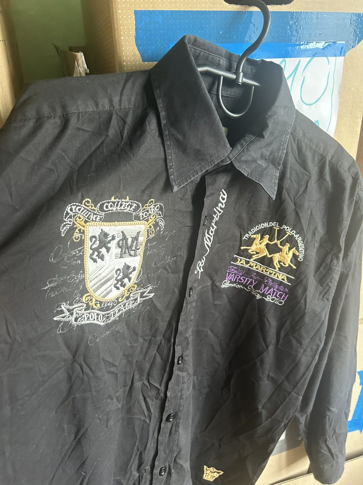 La Martina Vintage La Martina Buenos Aires Men’s Shirt Solid Style XL Size US XL / EU 56 / 4 - 4 Thumbnail