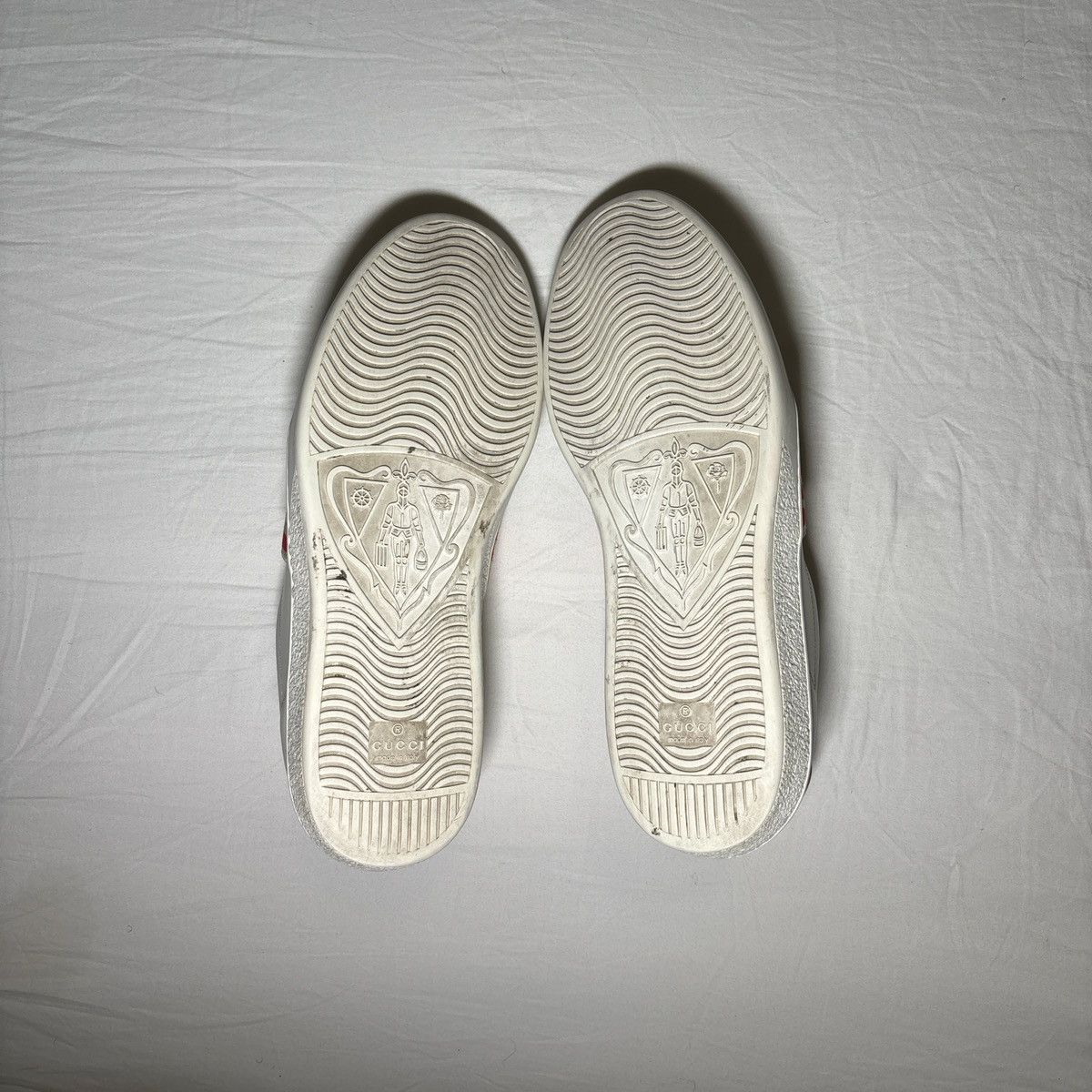 Gucci Gucci Ace White Leather Web strap Sneakers – Full Set Size US 9 / EU 42 - 5 Thumbnail