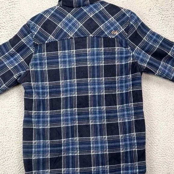 Realtree VINTAGE Realtree Flannel Shacket Jacket Blue Mens Small Fleece Lined Flap Pocket NEW Size US S / EU 44-46 / 1 - 2 Thumbnail