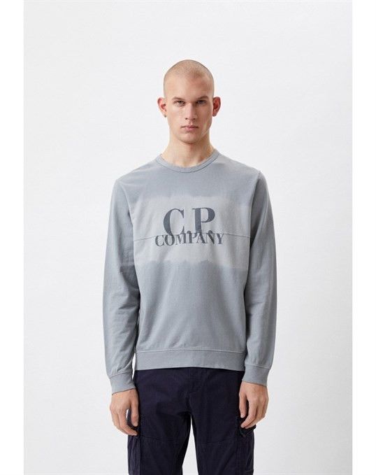 C.P. Company o1y1224 Logo Sweatshirt in Grey Size US S / EU 44-46 / 1 - 1 Thumbnail