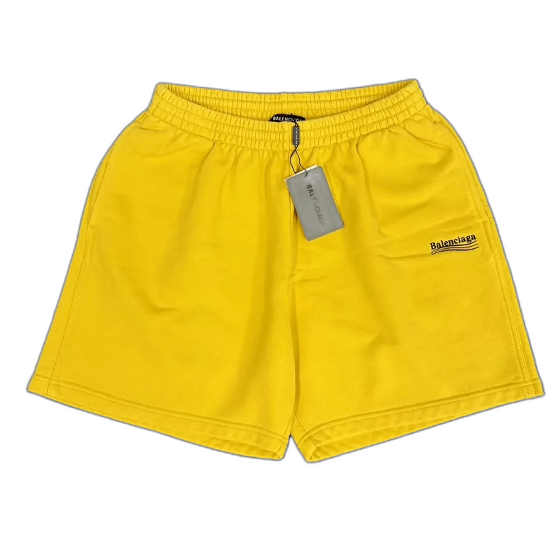 Balenciaga Balenciaga Yellow Embroidered Shorts Size M-2506 Size 37" - 1 Thumbnail