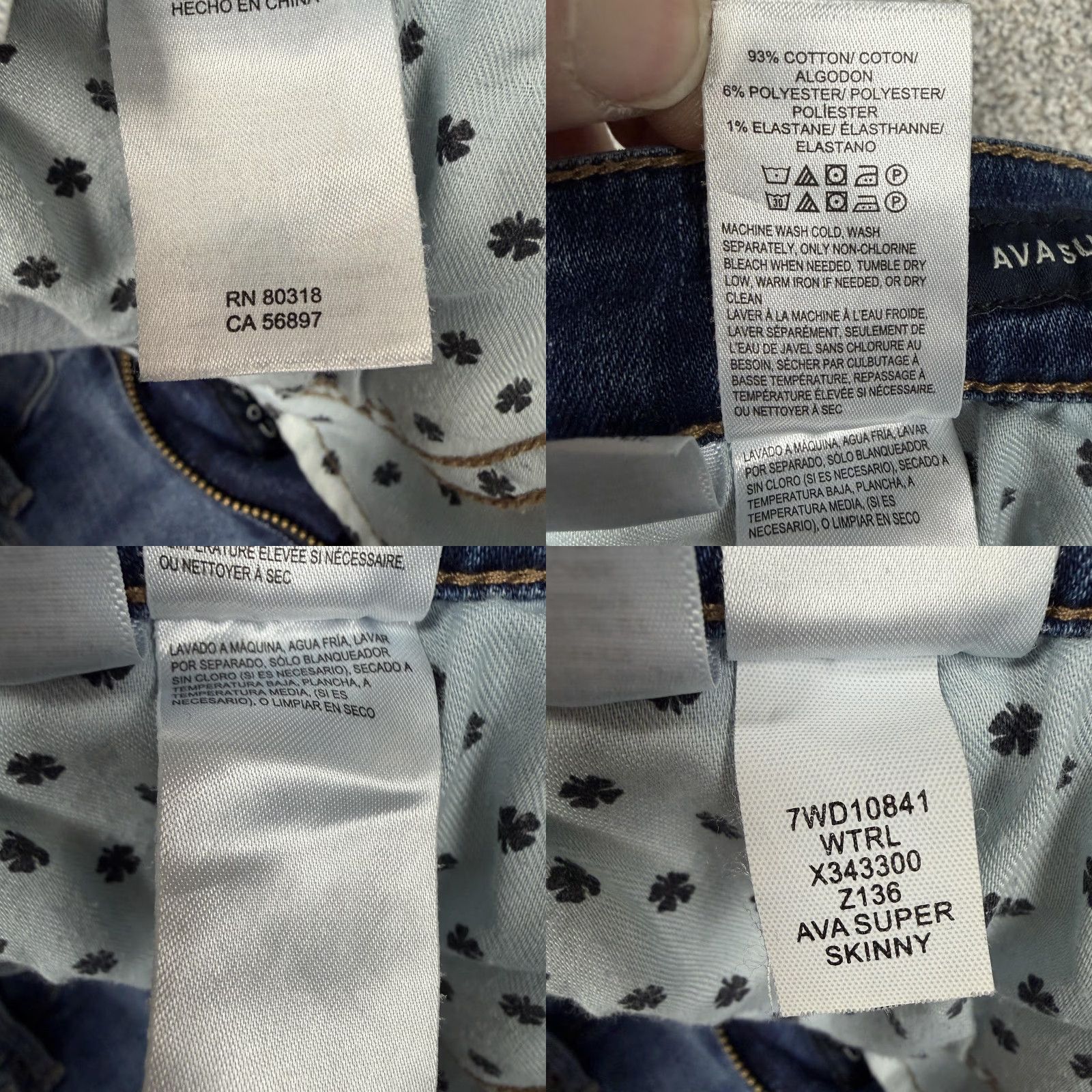 Lucky Brand Lucky Brand Ava Super Skinny Jeans Womens 10/30 Blue Mid Rise Stretch Denim Shirt? Size 32" / US 10 / IT 46 - 9 Thumbnail