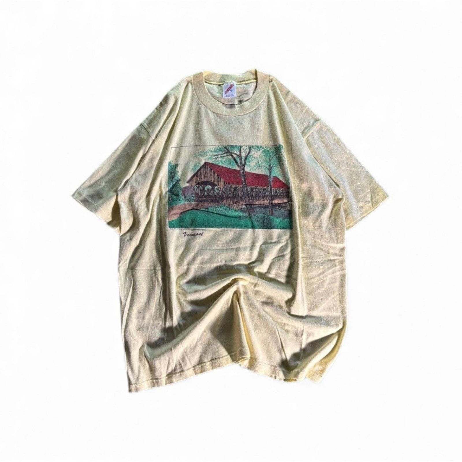 Jerzees Vintage 1987 Jerzees USA Vermont Tee Size US XL / EU 56 / 4 - 1 Thumbnail