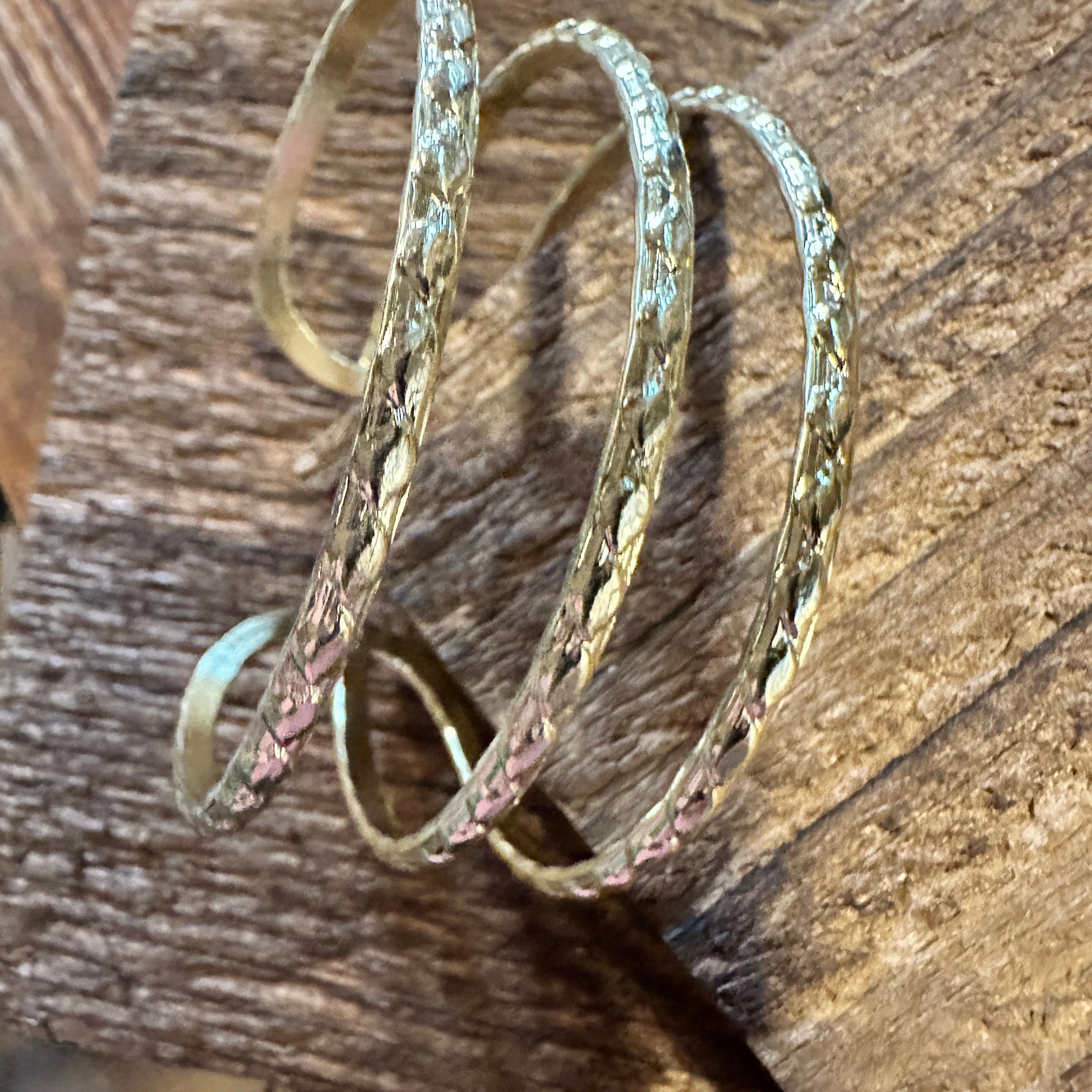 Other Handcrafted Boho Gold Plated Adjustable Cuff Bracelet - 3 Te Size ONE SIZE - 6 Thumbnail
