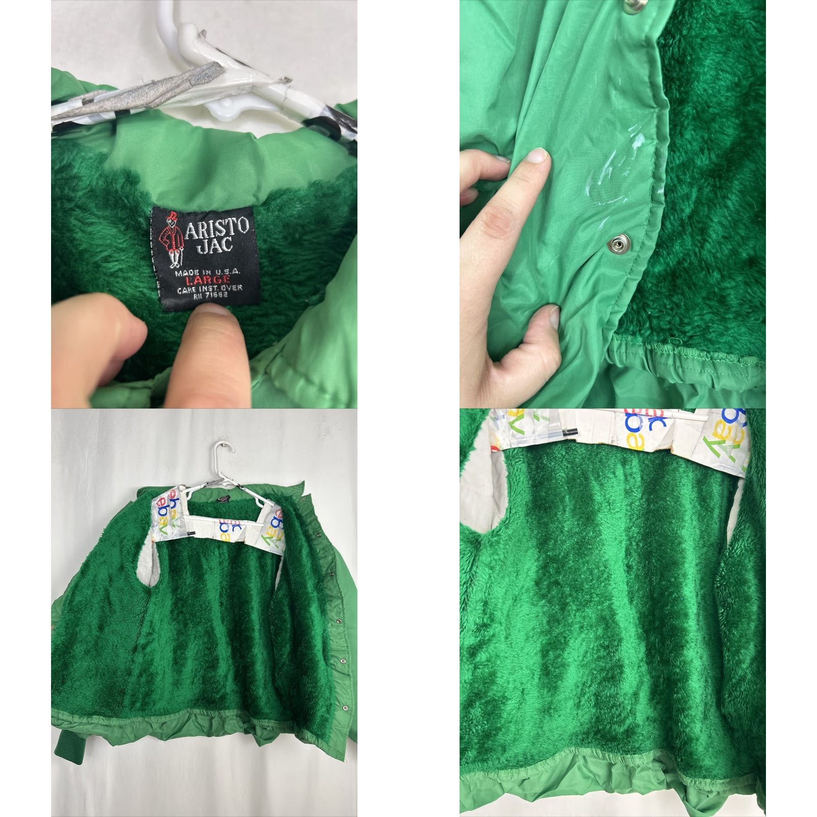 Vintage VINTAGE Aristo Jac Mens Large Green Snap Jacket Bomber Lined Golf Size US L / EU 52-54 / 3 - 8 Thumbnail