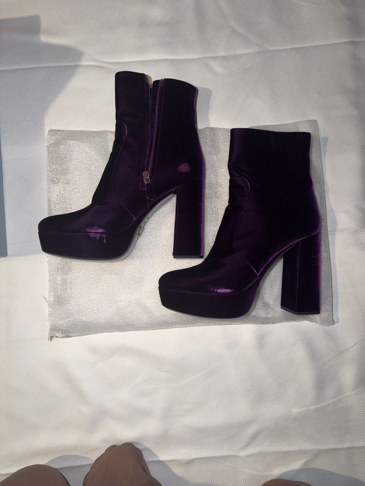Prada PRADA CALZATURE DONNA Platform Boots| Color - Mora (Purple) Size US 10.5 / IT 40.5 - 13 Thumbnail