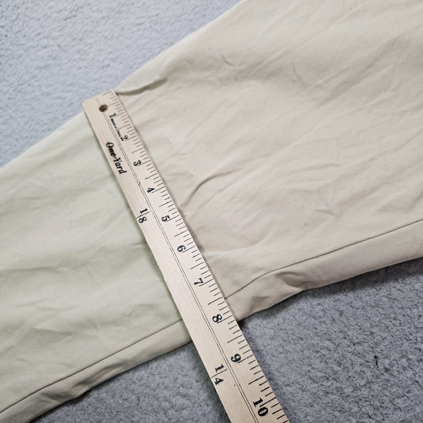 J.Crew J.Crew Bowery Chino Pants Mens 32x32 Beige Slim Fit Cotton Flat Front Casual Size US 32 / EU 48 - 7 Thumbnail