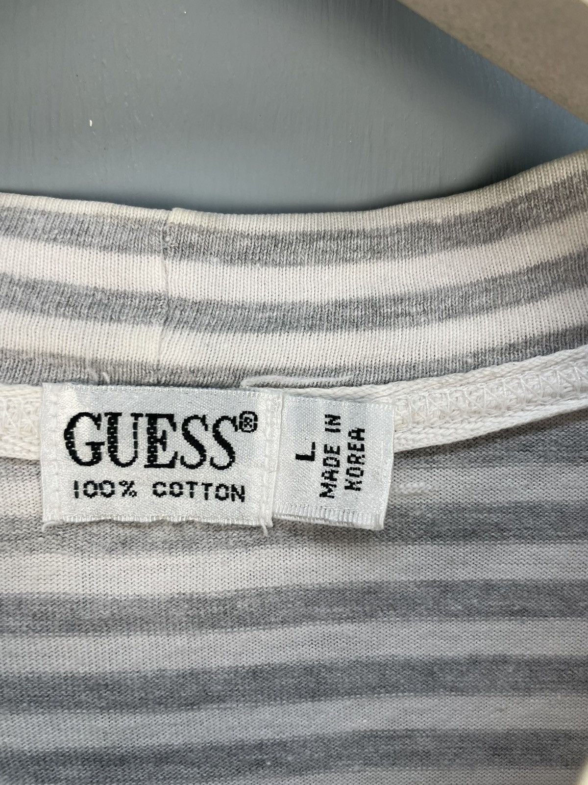 Guess Vintage 90s Guess Jeans strip t shirt Size US L / EU 52-54 / 3 - 5 Thumbnail