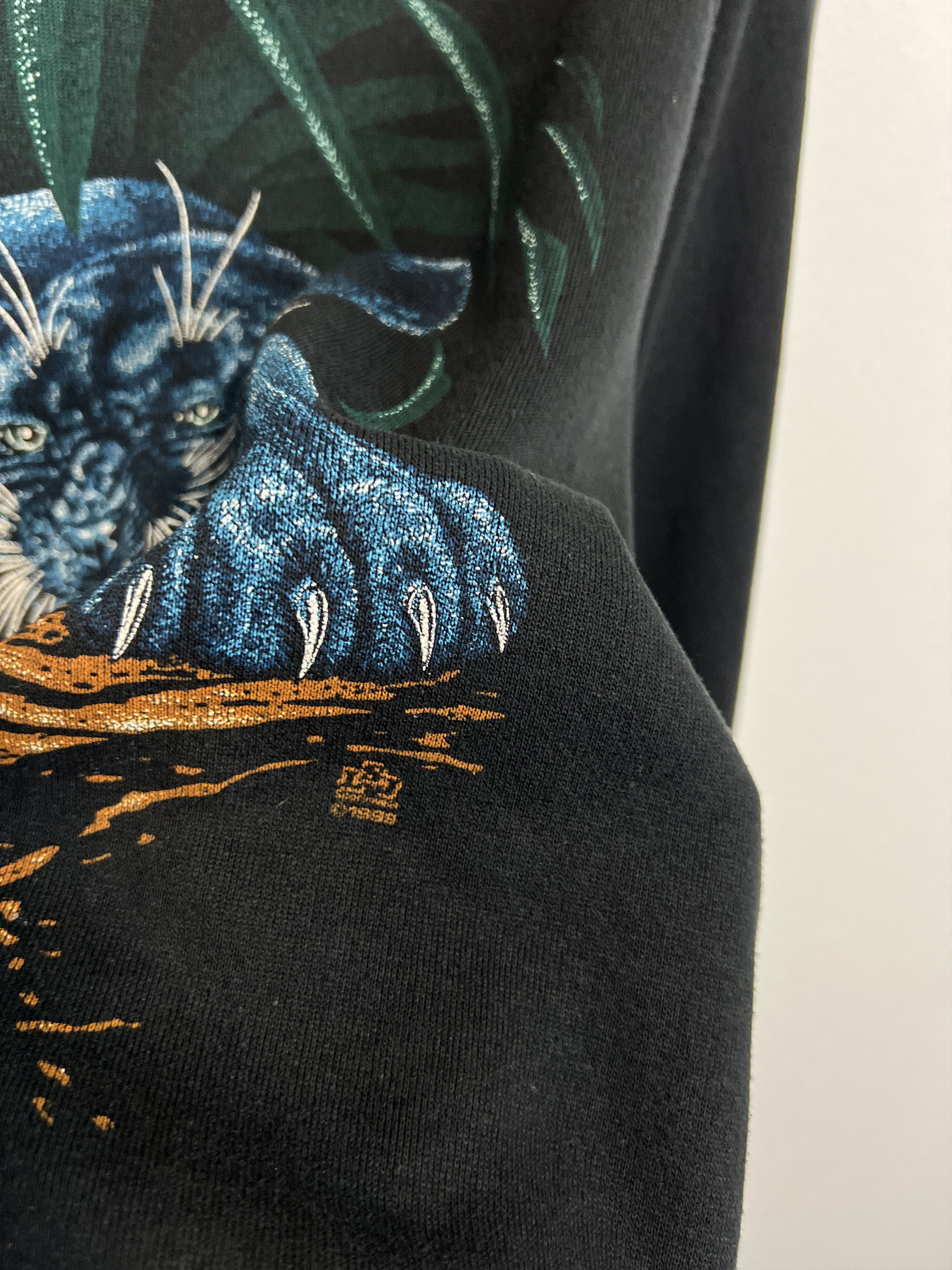 Vintage Black Panthers Wild Animal Over Print Sweatshirt Crewneck Size US L / EU 52-54 / 3 - 3 Thumbnail
