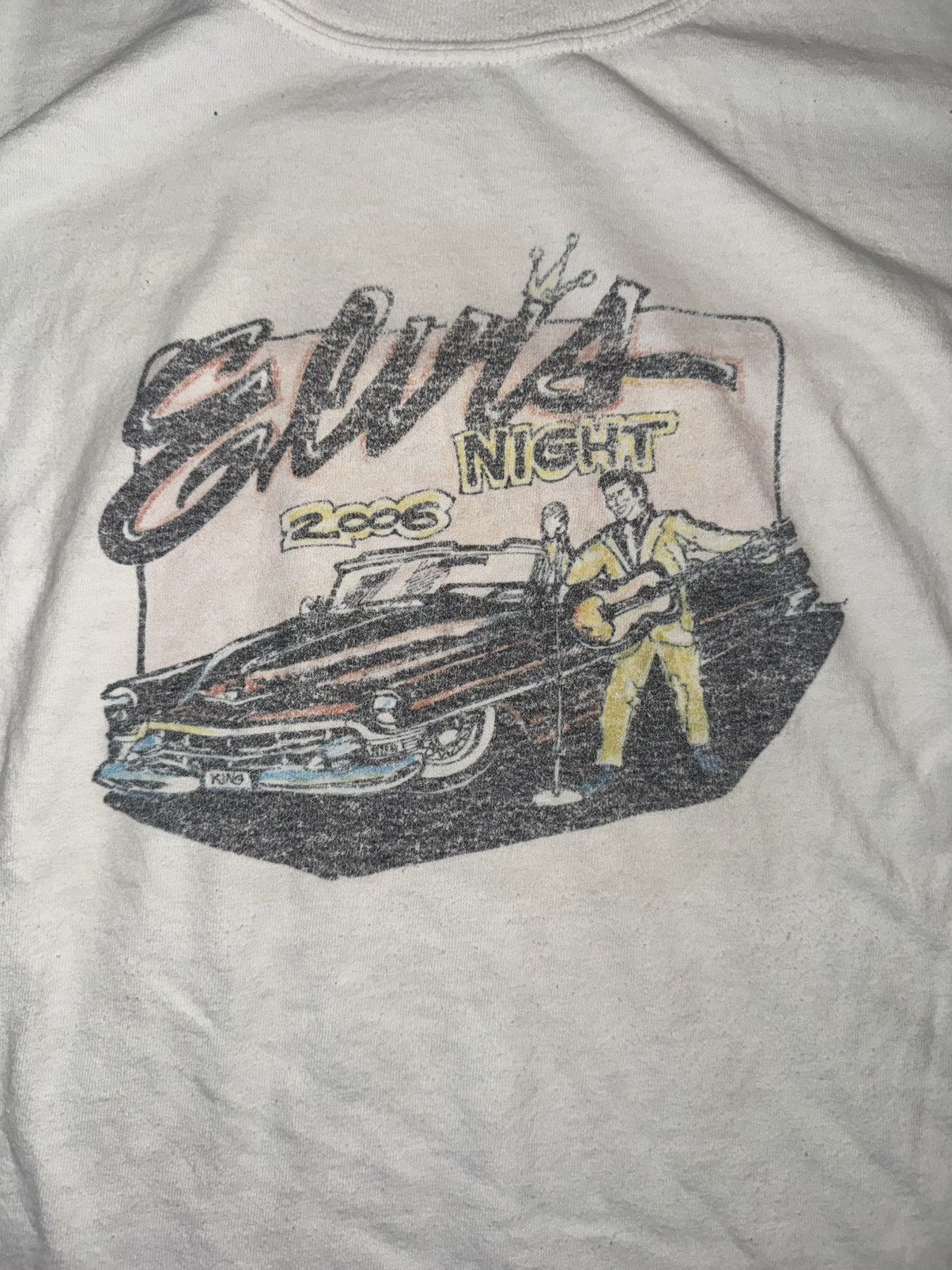 Band Tees × Gildan × Vintage Vintage Y2K Elvis Presley Night T-shirt 2006 Size US L / EU 52-54 / 3 - 2 Thumbnail