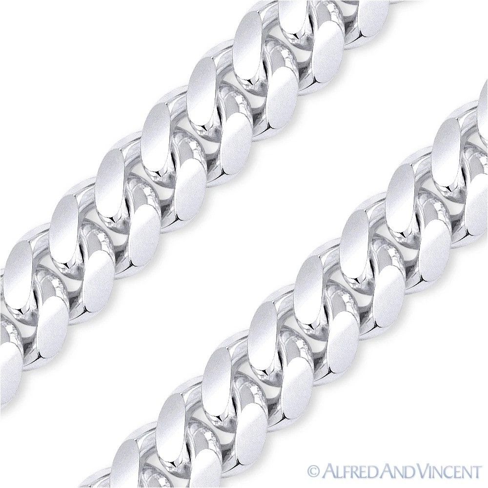 Other 8mm Miami Cuban / Curb Link Italian Chain Bracelet Size ONE SIZE - 2 Thumbnail