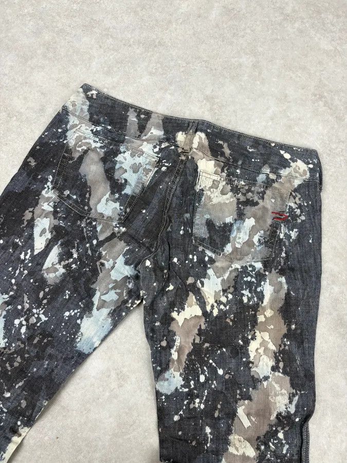 Diesel 2000s Diesel Grey Painted Splash Abstract Pants Size US 30 / EU 46 - 9 Thumbnail
