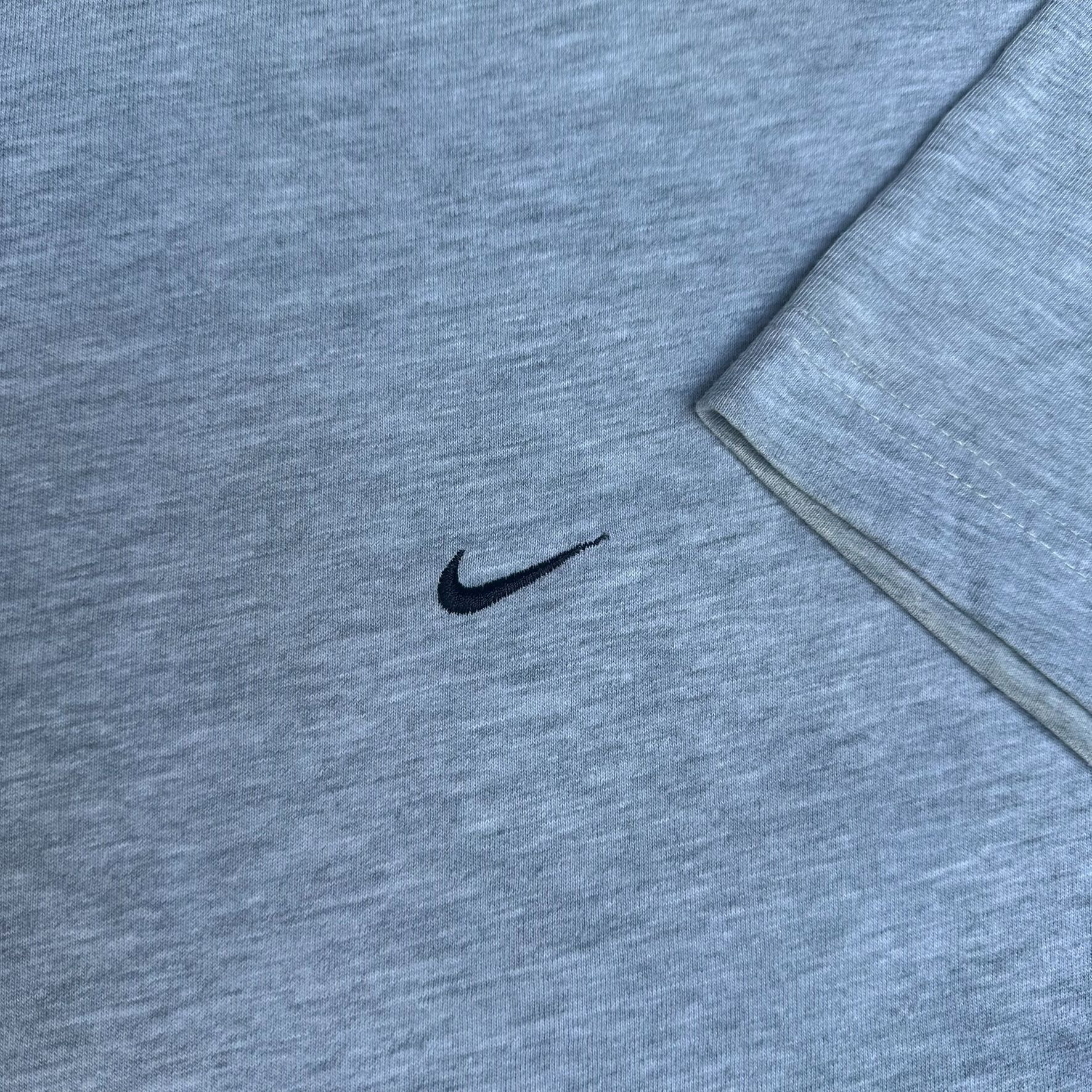 Nike Vintage 90s Nike Mini Swoosh Logo T-Shirt Minimalist Athleti Size US XL / EU 56 / 4 - 2 Thumbnail