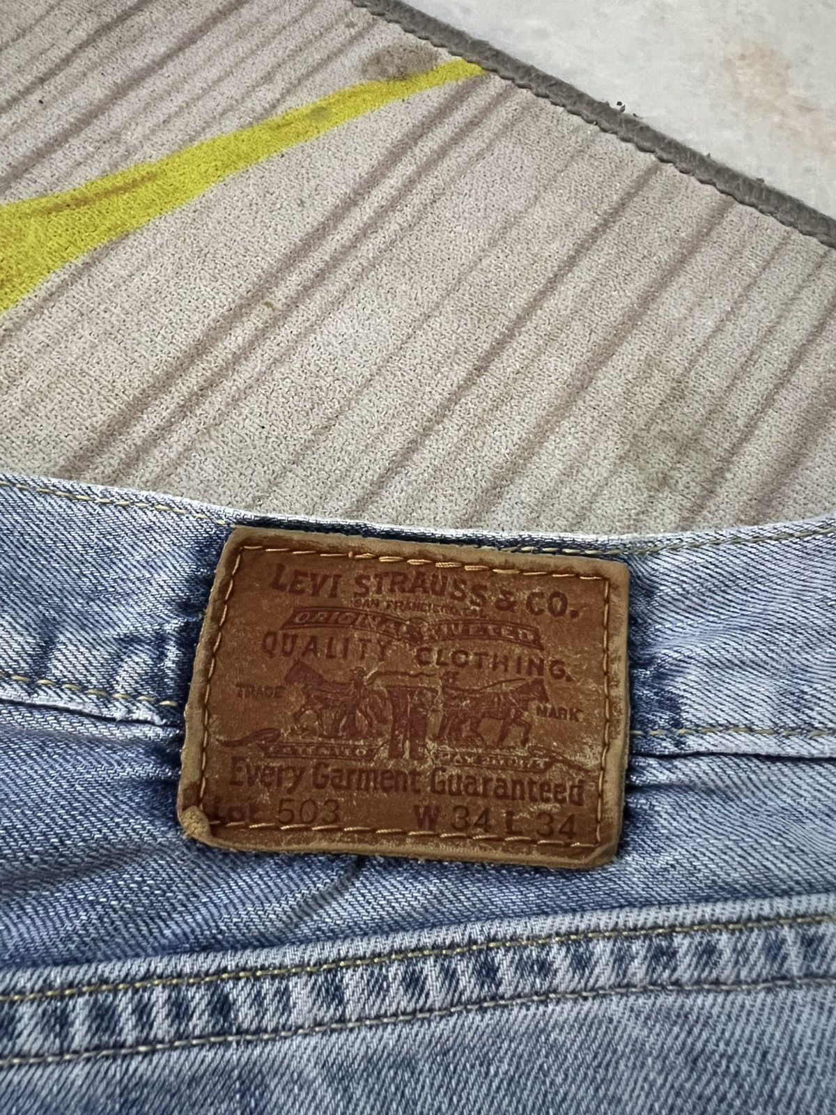 Levi's 💥Baggy💥Vintage Levi’s 503 Faded Jean Size US 34 / EU 50 - 23 Thumbnail