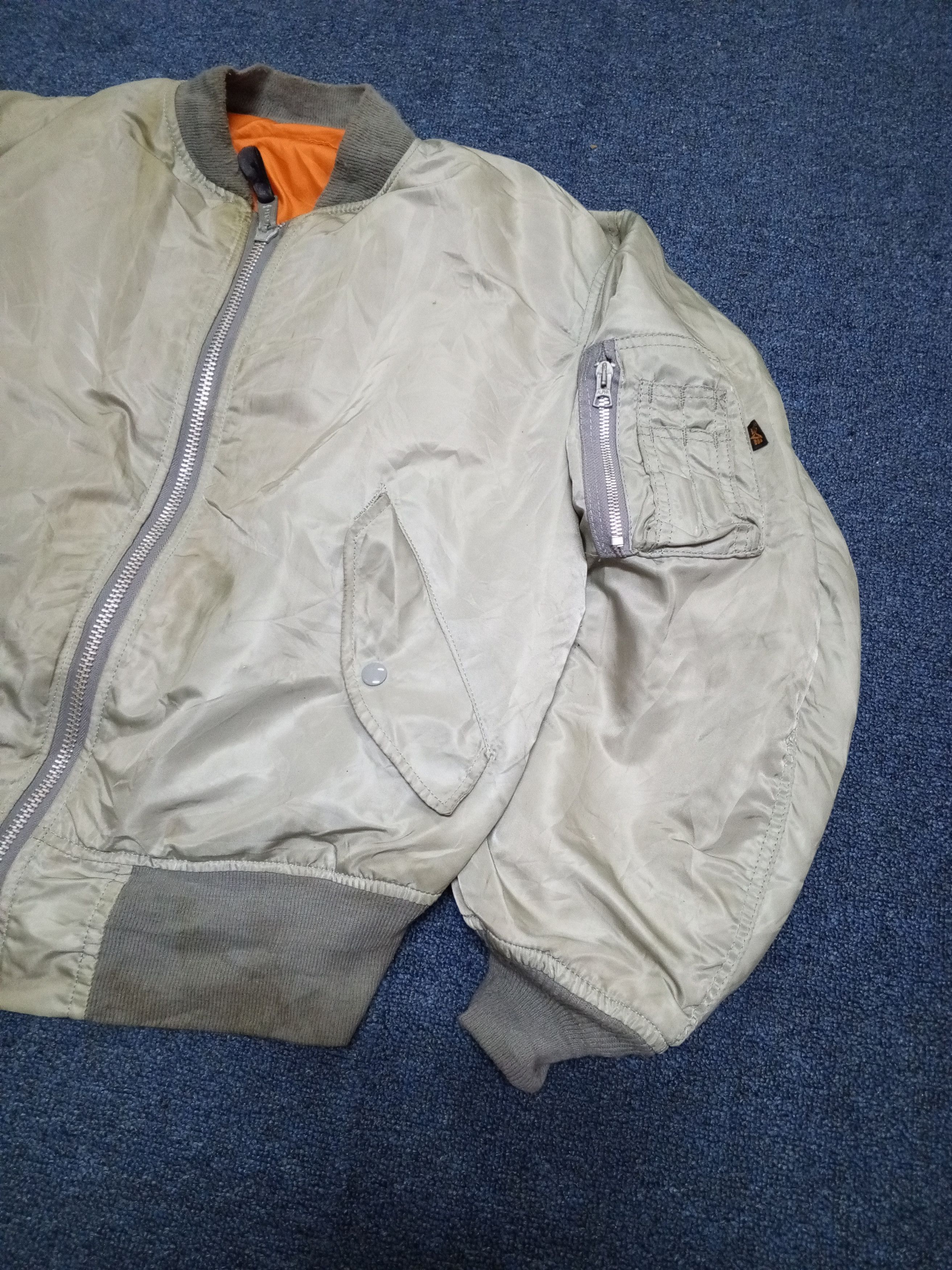 Alpha Industries × Vintage ALPHA INDUSTRIES BOMBERS JACKET Size US XL / EU 56 / 4 - 3 Thumbnail