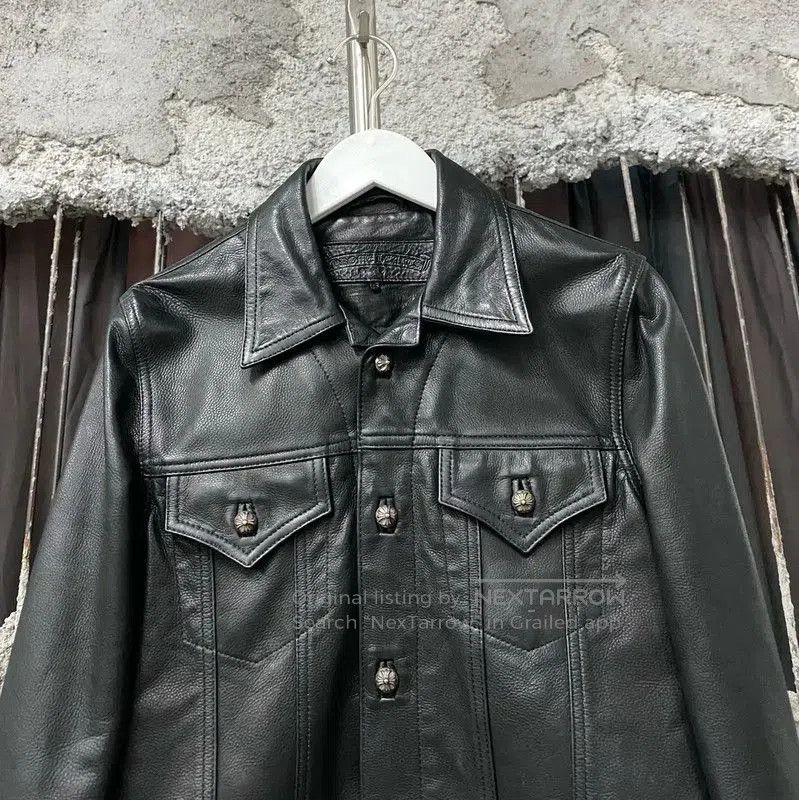 Chrome Hearts Chrome Hearts Black Leather Women's Jacket . Size S / US 4 / IT 40 - 3 Thumbnail