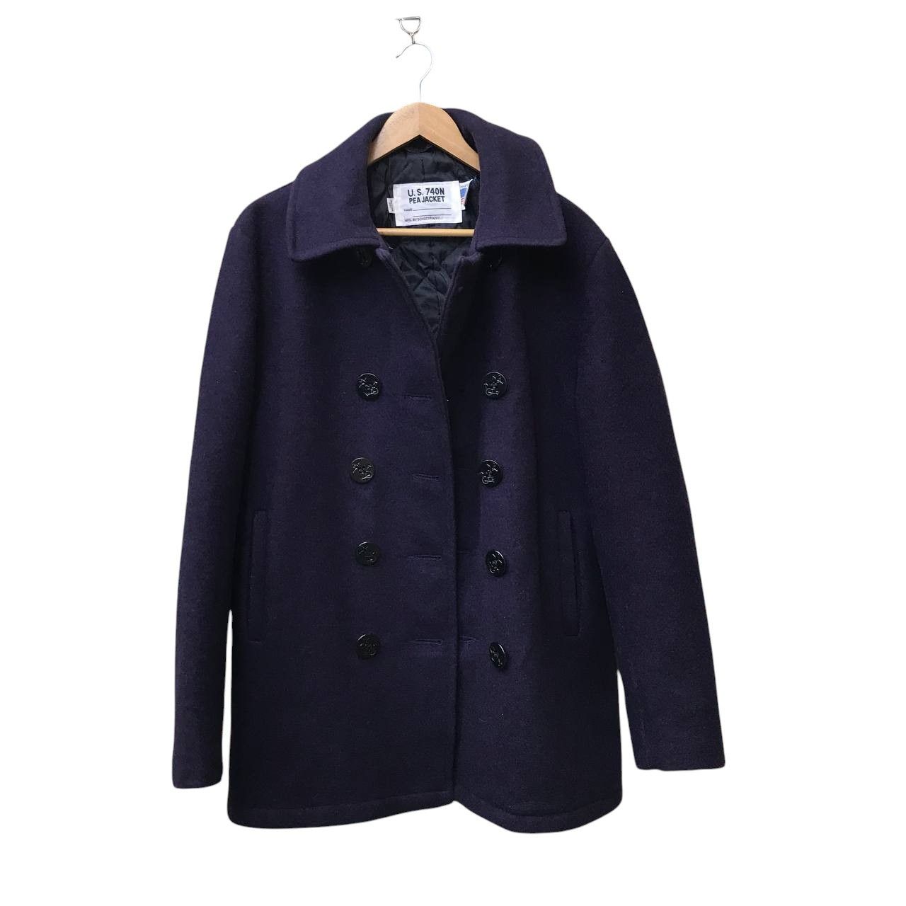 Schott VINTAGE SCHOTT US 70N PEACOAT PURPLE DOUBLE BREASTED Size US M / EU 48-50 / 2 - 6 Thumbnail