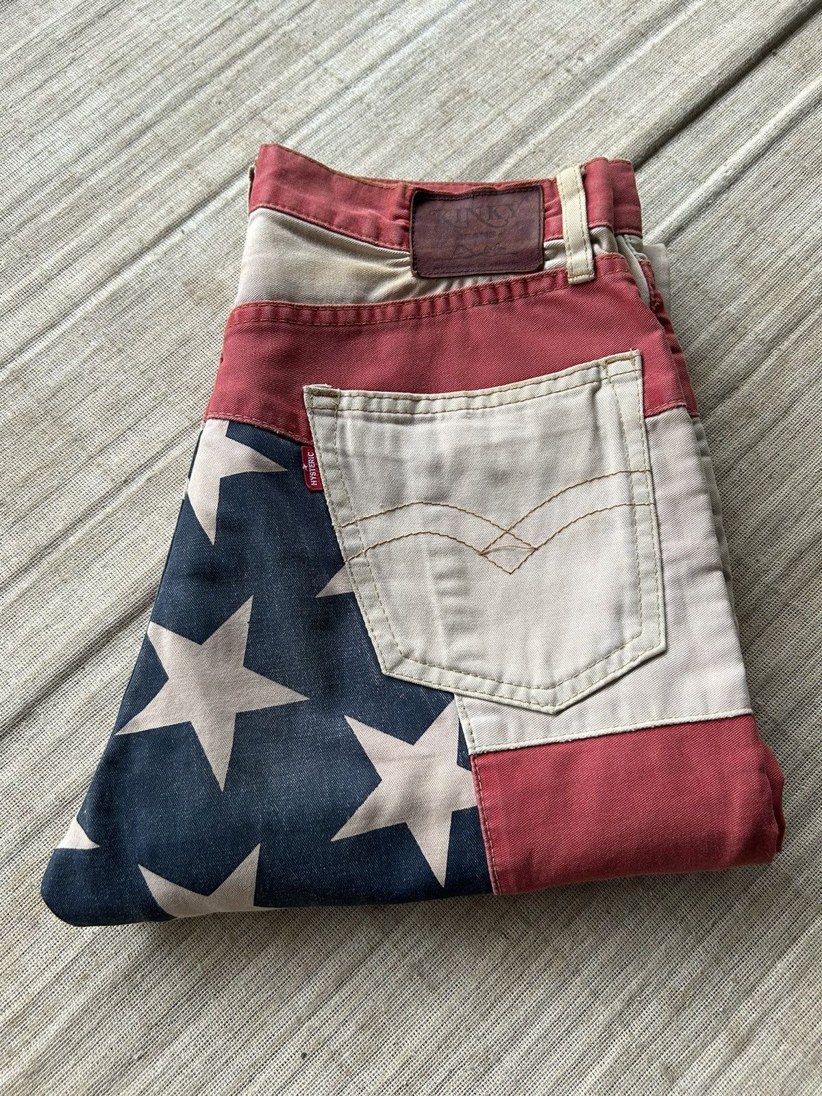 Hysteric Glamour × Japanese Brand Vintage HYSTERIC GLAMOUR Kinky American Flag Jeans Size US 27 - 19 Thumbnail