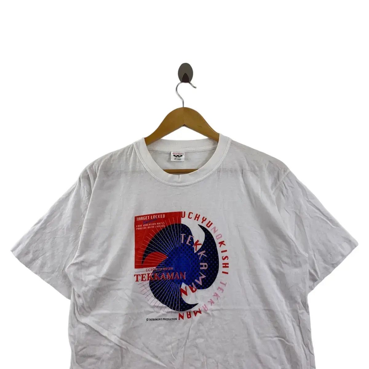 Vintage Vintage 90’ ANIME TEKKAMAN THE SPACE KNIGHT Tee Shirt Uchu Size US M / EU 48-50 / 2 - 2 Thumbnail