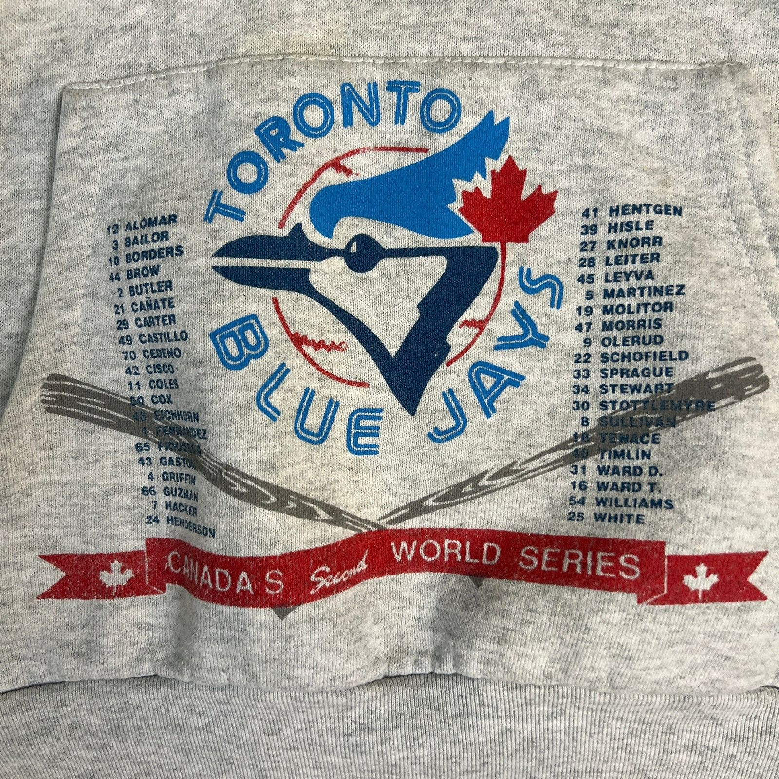 MLB Vintage 1993 Blue Jays World Series Champions MLB Hoodie Size US M / EU 48-50 / 2 - 5 Thumbnail