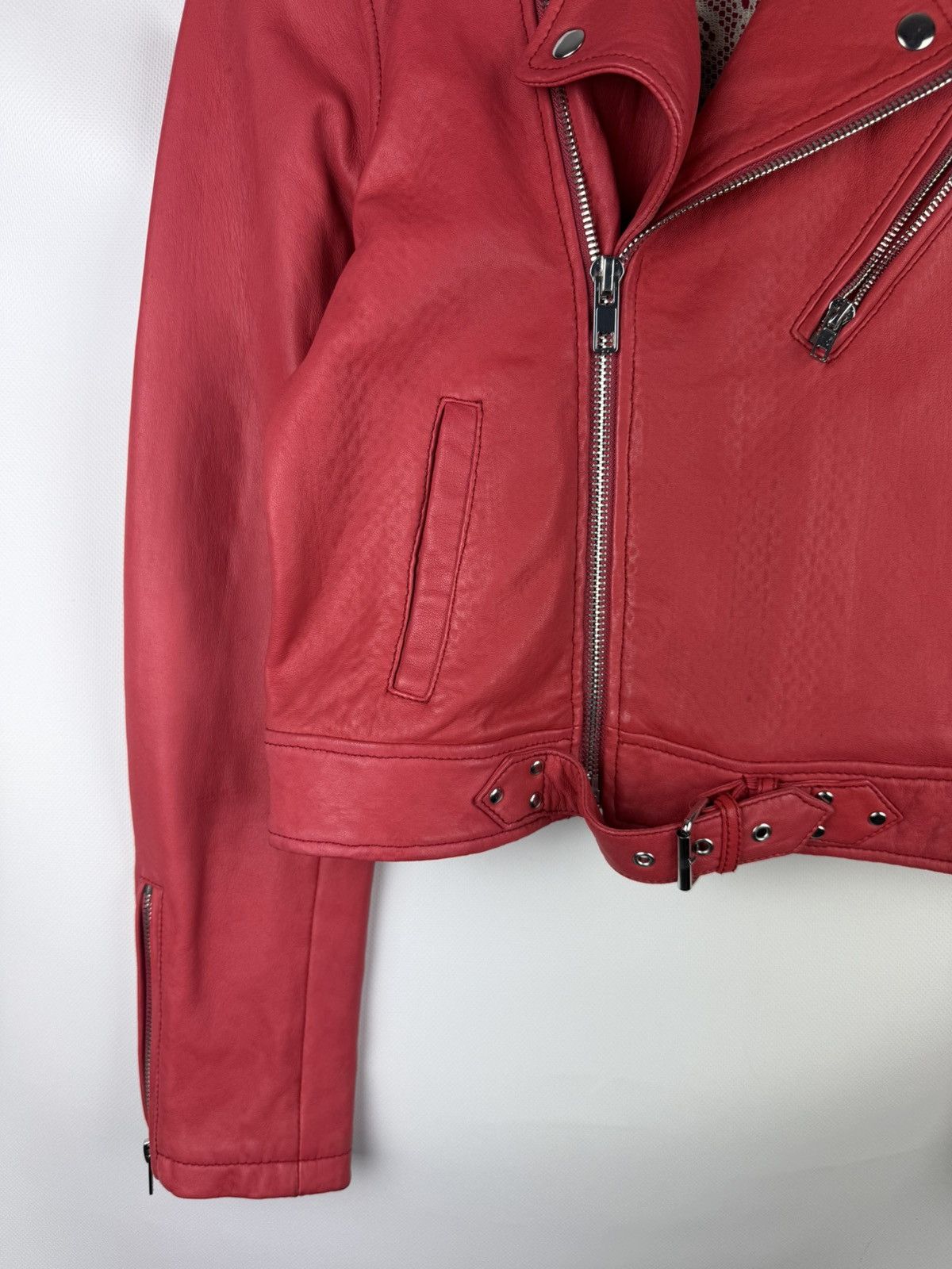 Maje Maje Ladies Full Zip Real Leather Belted Biker Jacket Size S / US 4 / IT 40 - 7 Thumbnail