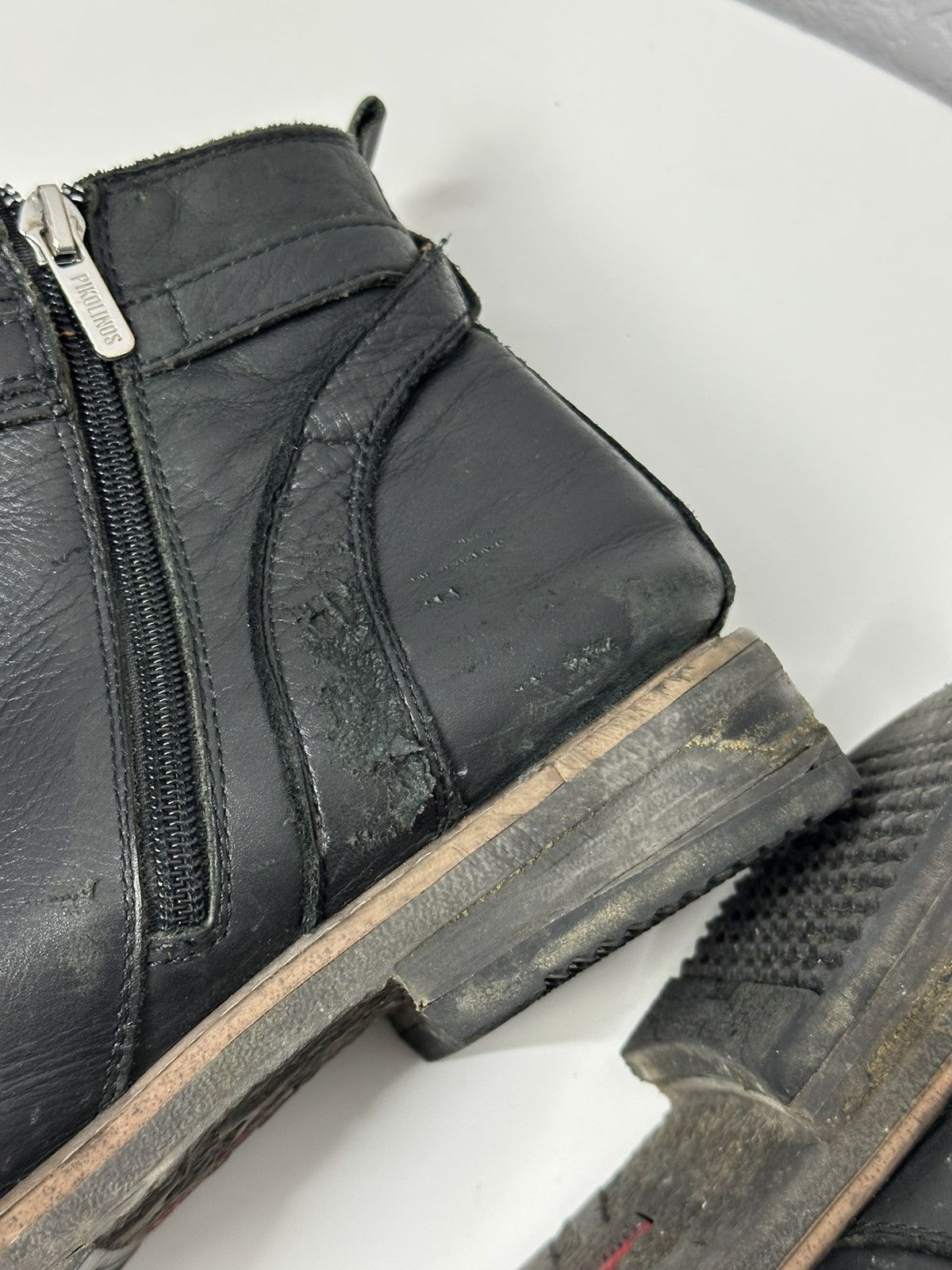 If Six Was Nine AS 98 Vibe Artisan Black Leather Side Zip Ankle Biker Boots Size US 10 / EU 43 - 16 Thumbnail