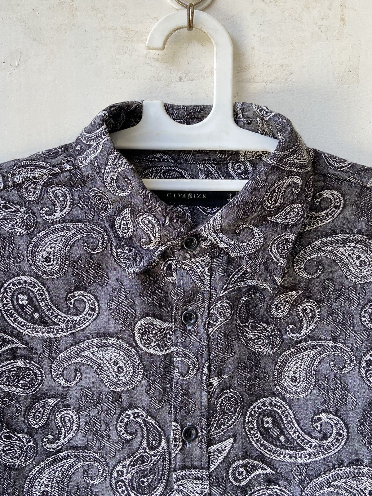CIVARIZE CIVARIZE Patterned Grey Shirt Size US S / EU 44-46 / 1 - 5 Thumbnail