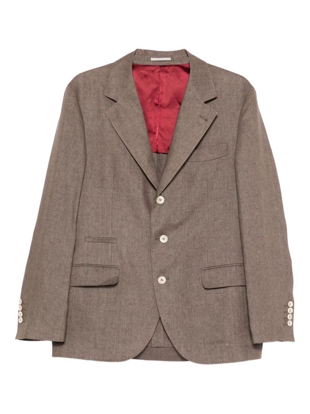Brunello Cucinelli Linen Deconstructed Blazer Size US L / EU 52-54 / 3 - 1 Thumbnail