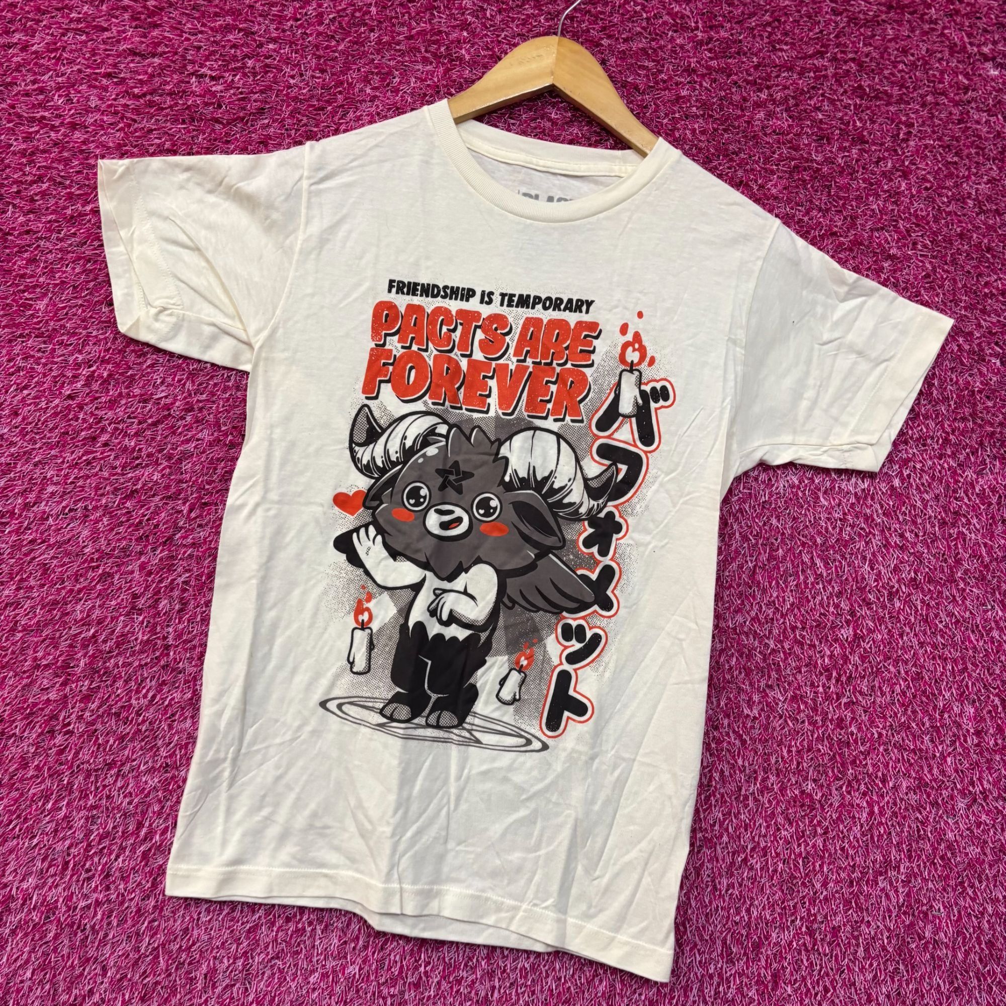 Other Black Matter Pacts Are Forever Baphomet Beige T-Shirt Small Size US S / EU 44-46 / 1 - 3 Thumbnail