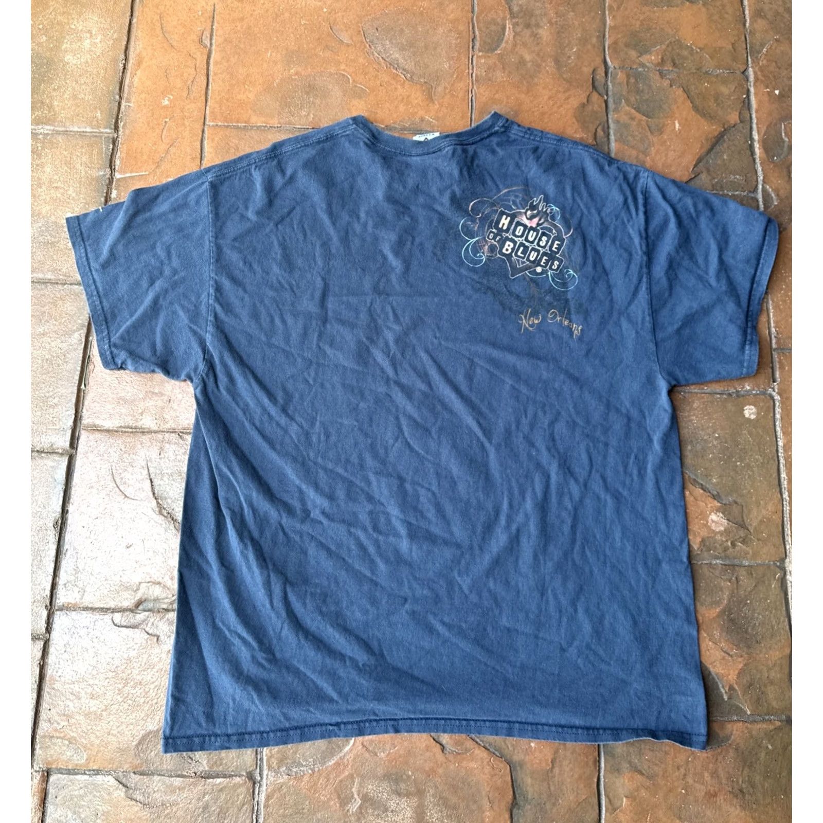 Vintage VINTAGE House of Blues Guitar Dragon T-Shirt XL Brown Cotton Logo Short Sleeve Crew Neck Unisex Adults Grunge Rock Skull Double-Sided Size US XL / EU 56 / 4 - 3 Thumbnail