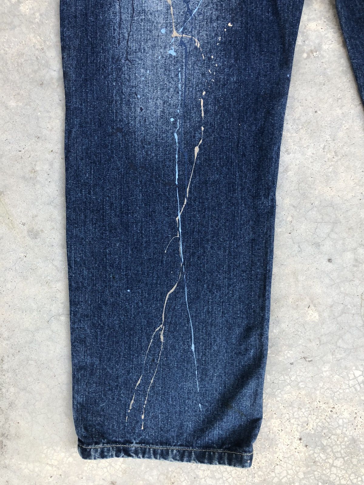 Vintage Miskeen Embroidered Logo Baggy Jeans Distressed Jeans Size US 36 / EU 52 - 11 Thumbnail