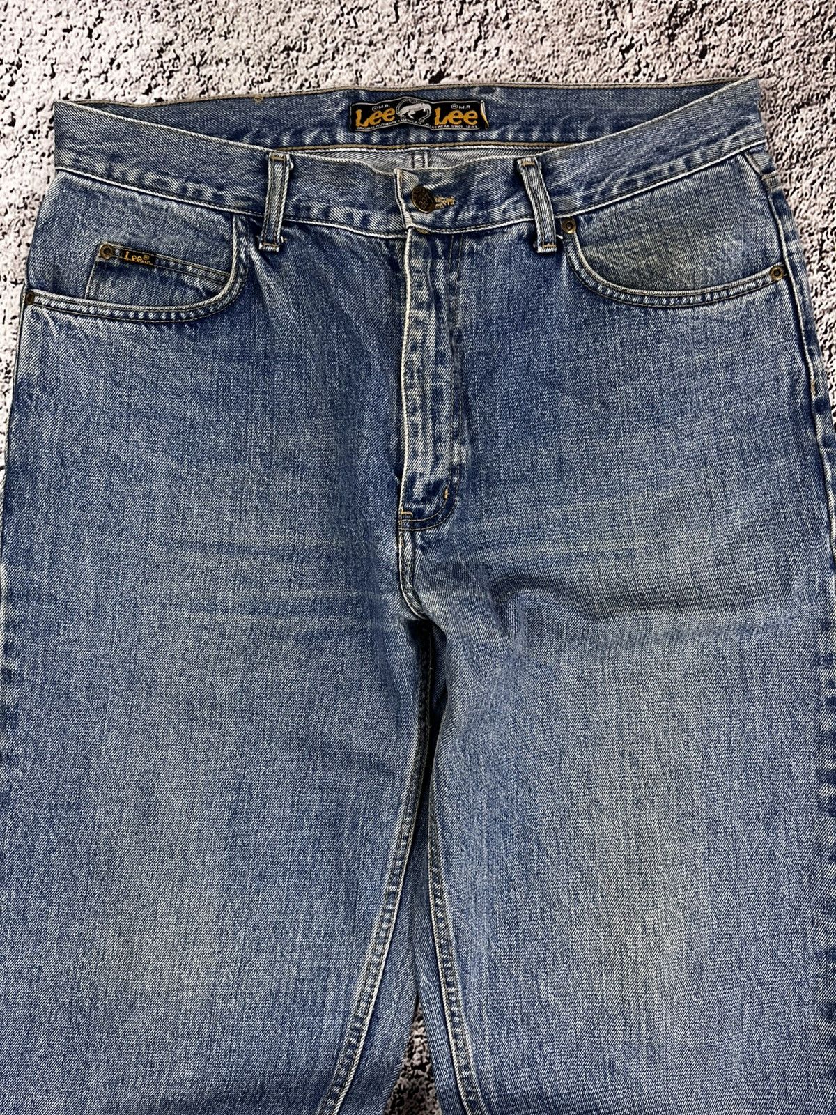 Lee Vintage Y2K Lee faded straight denim jeans streetwear Size US 35 - 8 Thumbnail