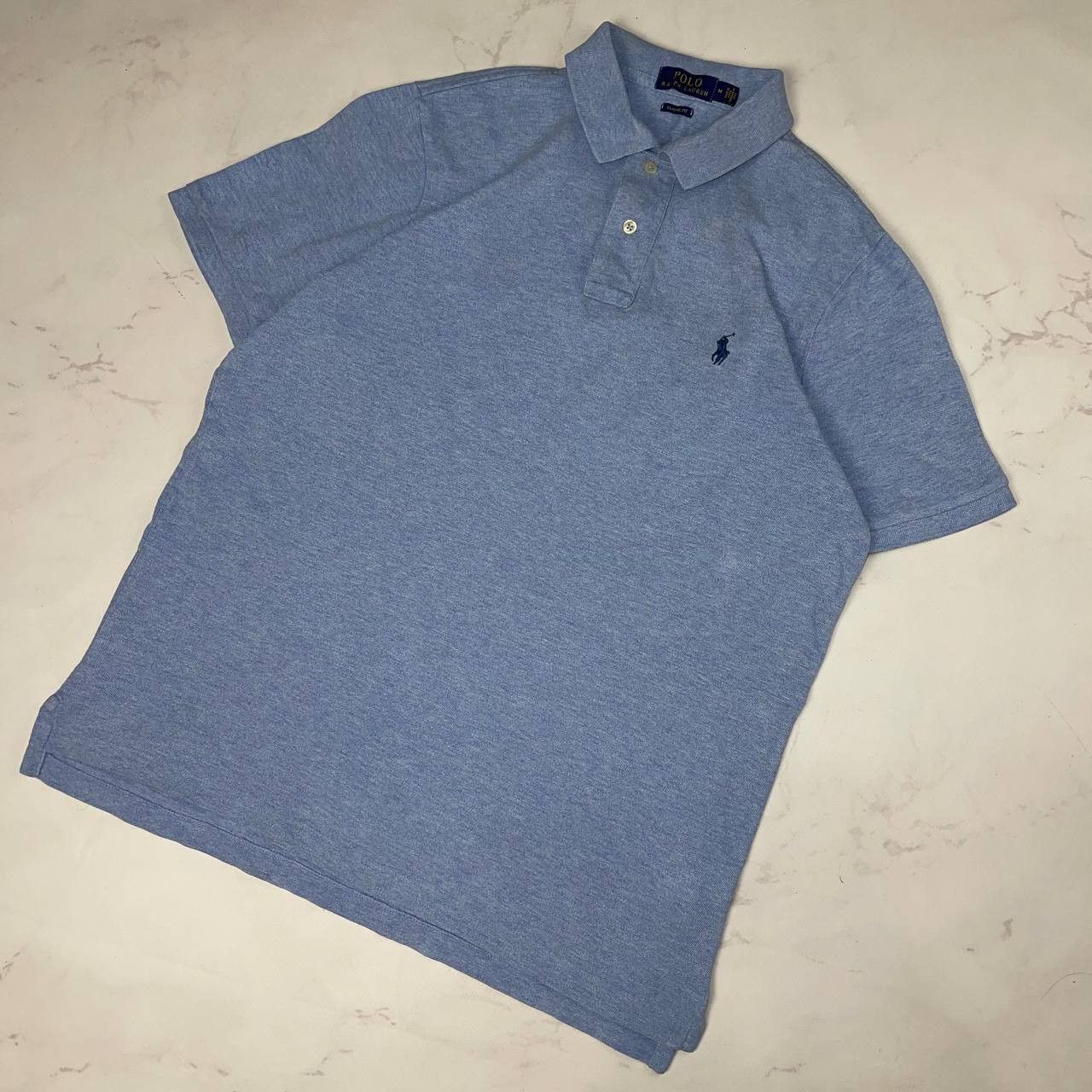 Polo Ralph Lauren Polo Ralph Lauren Slim Fit Blue Polo Shirt T-Shirt Size M Size US M / EU 48-50 / 2 - 1 Thumbnail