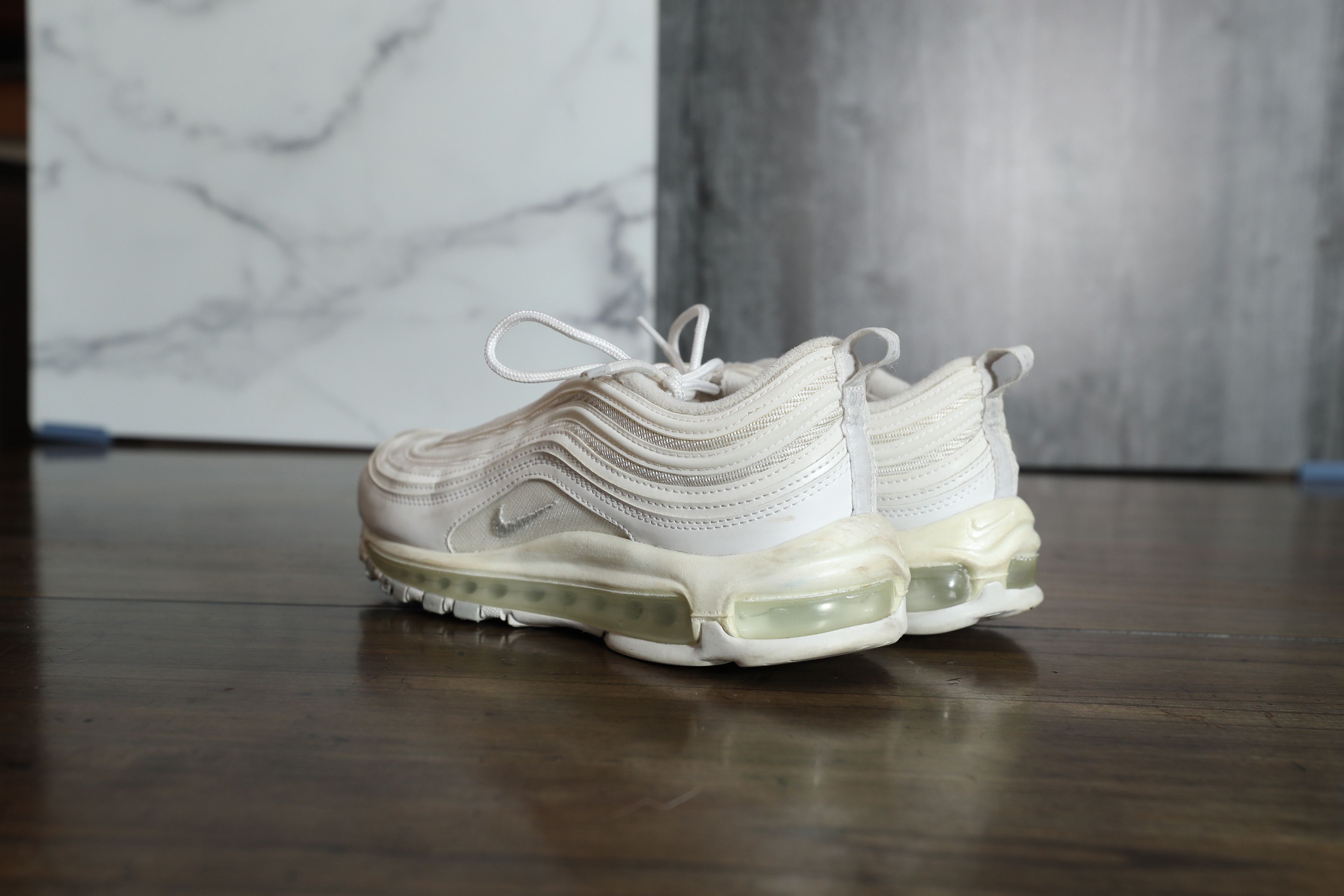 Nike Nike Air Max 97 White Pure Platinum (9.5) Size US 9.5 / IT 39.5 - 2 Thumbnail