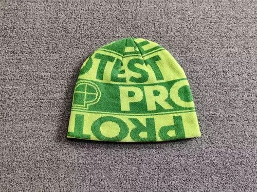 Other Protest Target Graphic No Cuff Beanie Hat Green Size ONE SIZE - 1 Thumbnail
