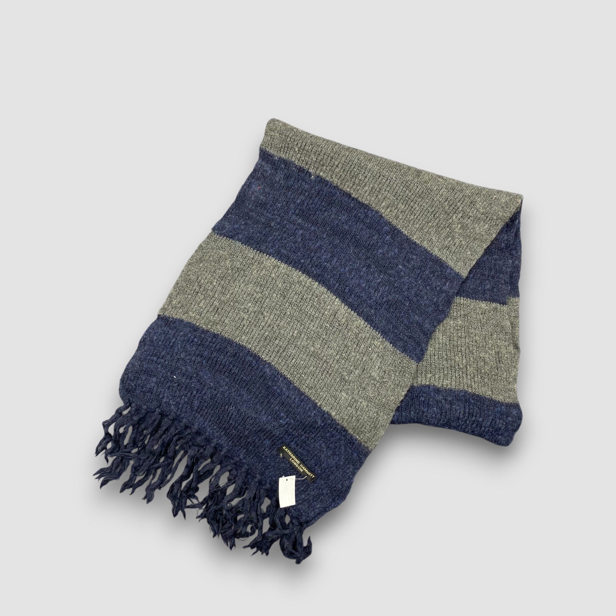 Katharine Hamnett London Vintage Katharine Hamnett Scarf Muffler Wool Knit Scarves Size ONE SIZE - 2 Thumbnail