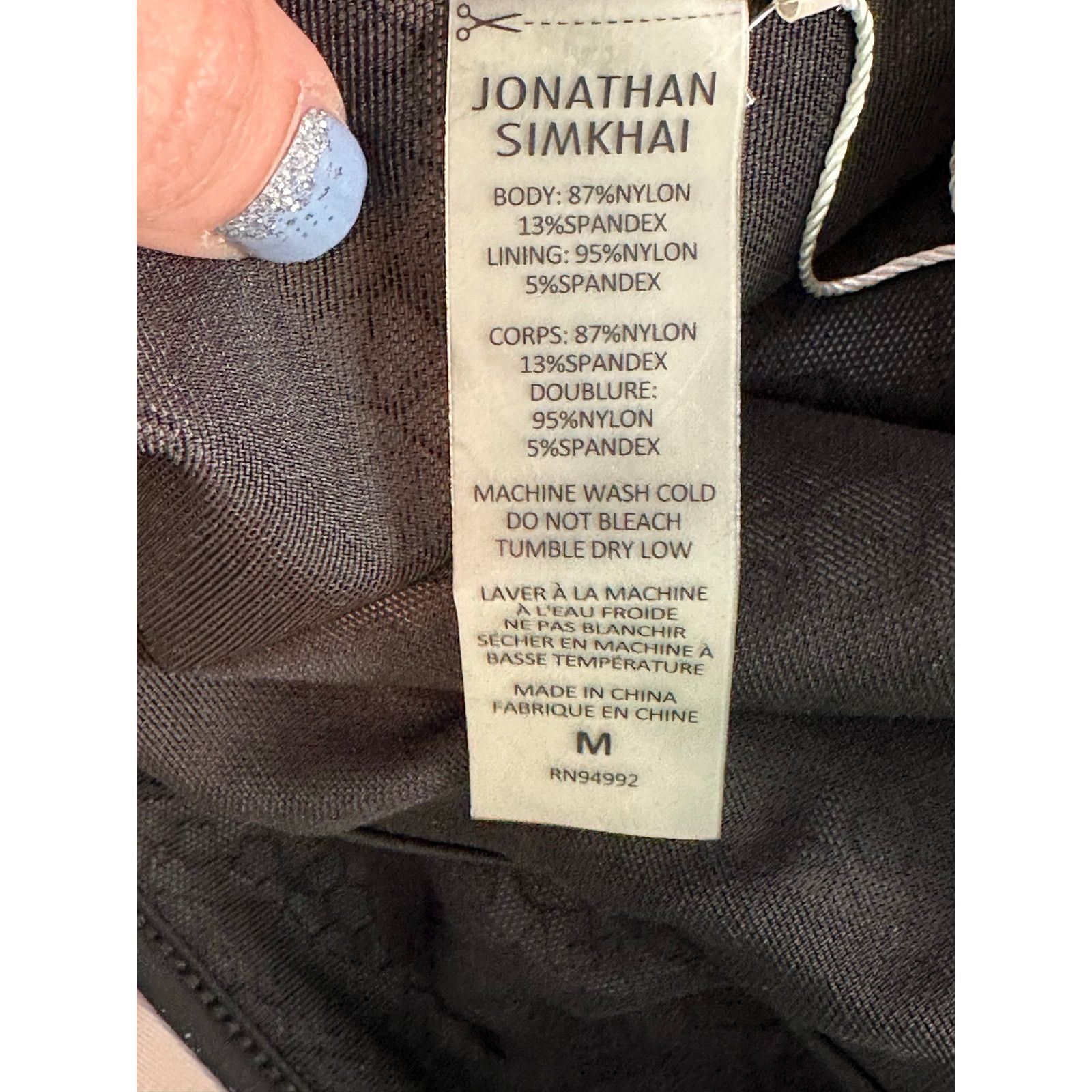 Jonathan Simkhai Jonathan Simkhai black white bikini bottom size Medium Size ONE SIZE - 3 Thumbnail