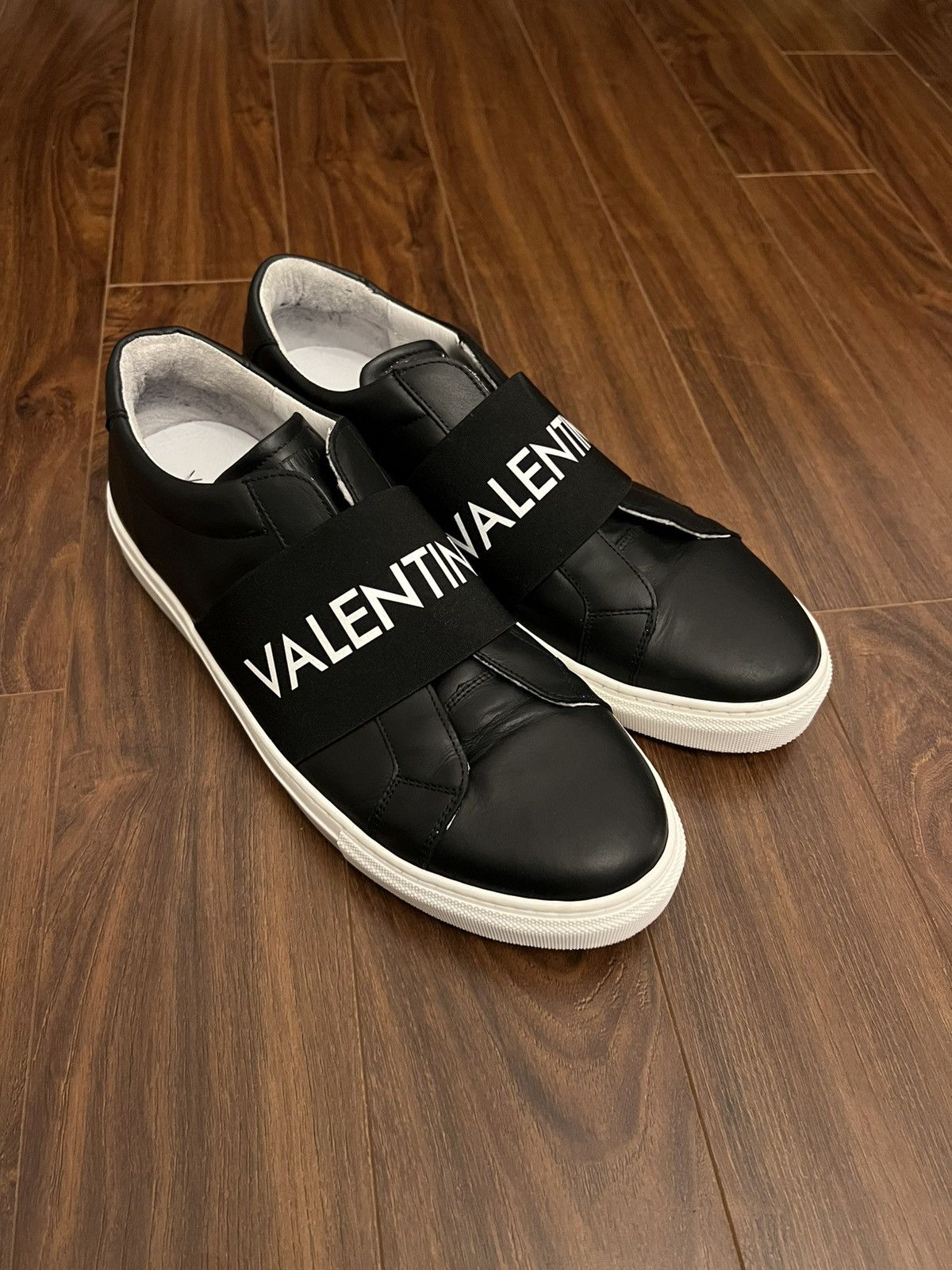Valentino Valentino Zeus Logo Slip-on Leather Sneakers Size US 12 / EU 45 - 1 Thumbnail