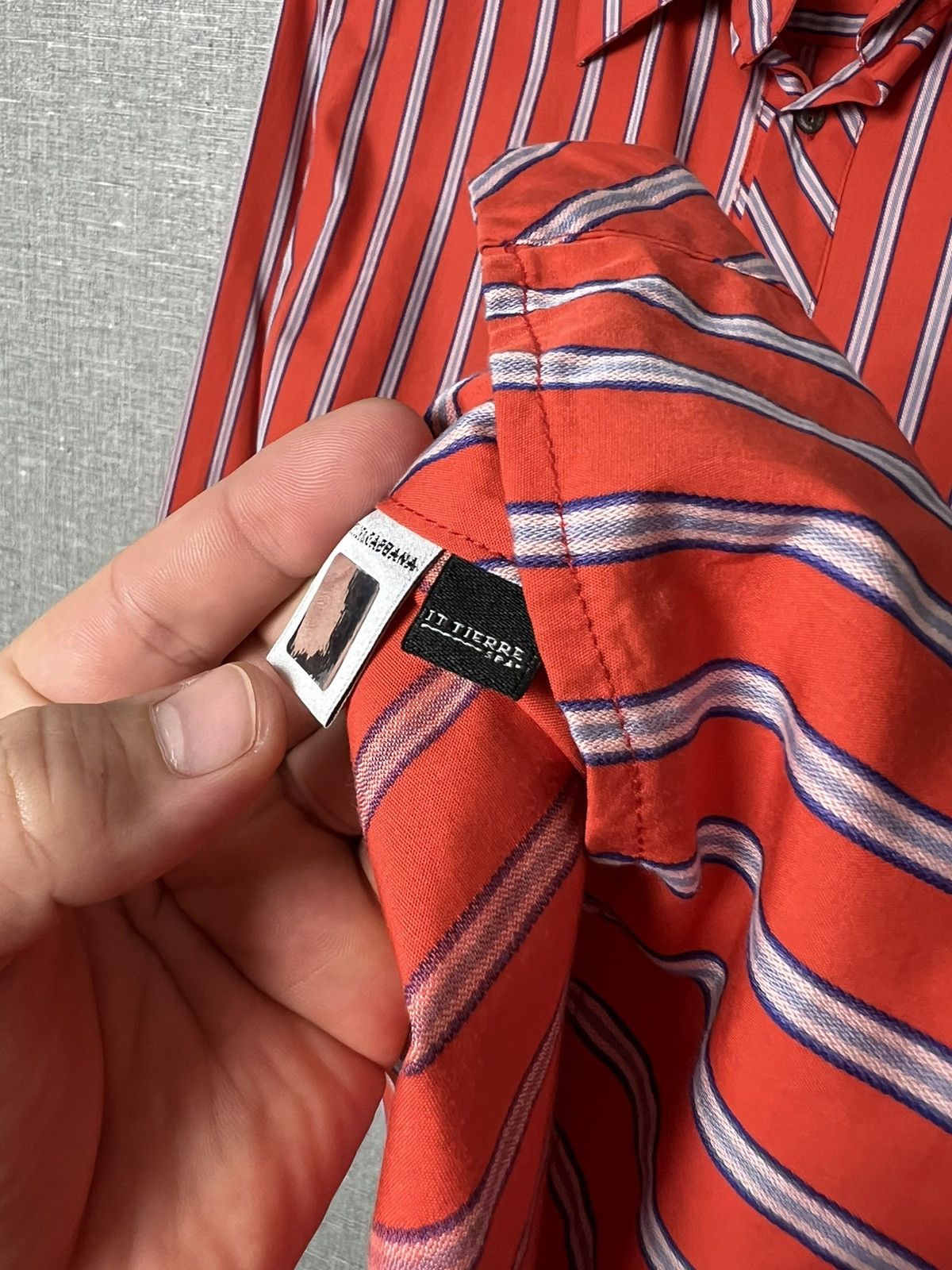 Dolce & Gabbana Dolce Gabbana Button Striped Shirt Big Logo Ultra Sports D&G Size US S / EU 44-46 / 1 - 24 Thumbnail