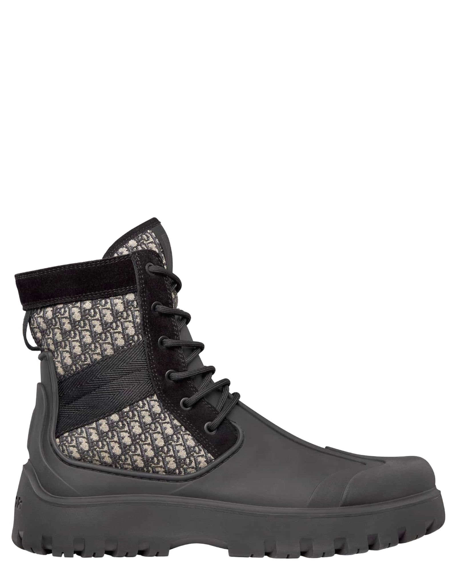 Dior 3BO315ZY_H961 Rubber Jacquard Garden Lace Up Boots Size US 6 / EU 39 - 1 Thumbnail