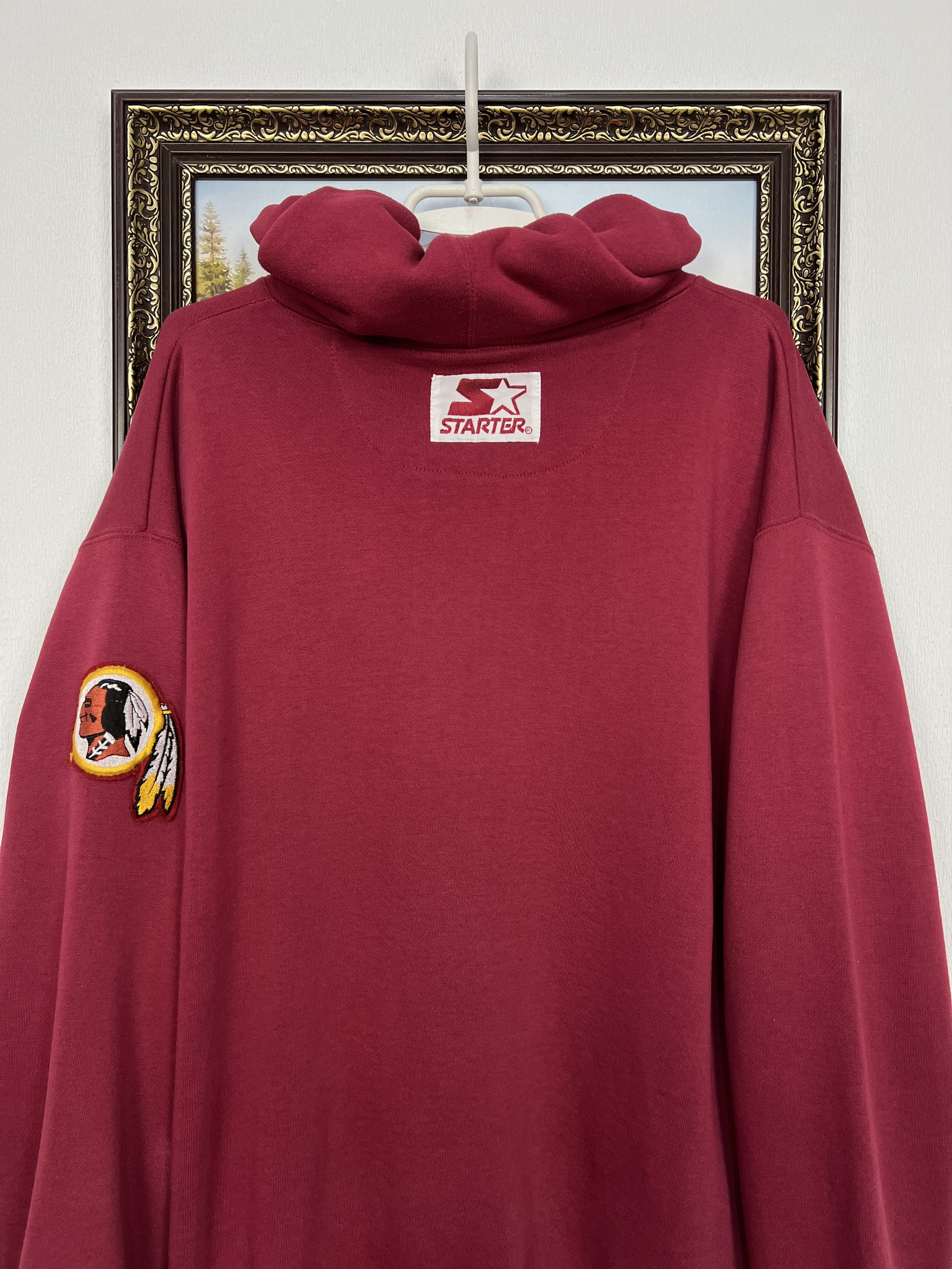Starter Vintage 90's Starter Redskins Commanders Hoodie Mens NFL Size US L / EU 52-54 / 3 - 12 Thumbnail