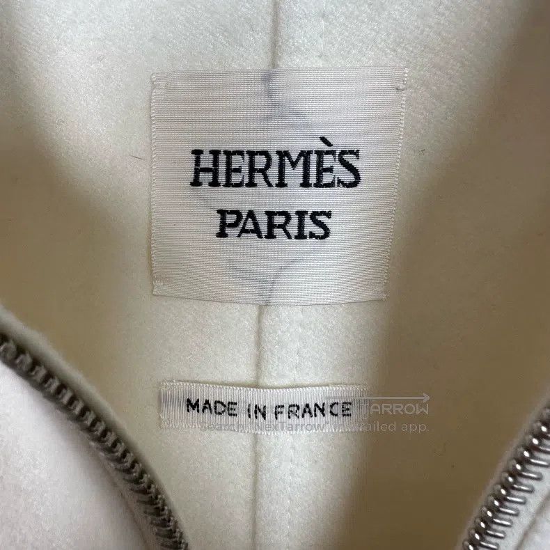 Hermes Hermes Milkshake White Cashmere Overcoat Size XXS / US 00 / IT 34 - 5 Thumbnail