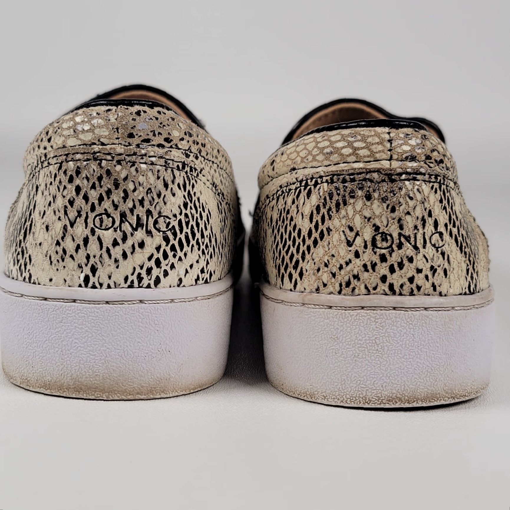 Vionic Vionic Demetra Women’s 8.5 Slip On Sneakers Snake Print Leather Comfort Casual Shoes Multicolor Animal Print Walking Shoes Womens Size US 9 / IT 39 - 6 Thumbnail