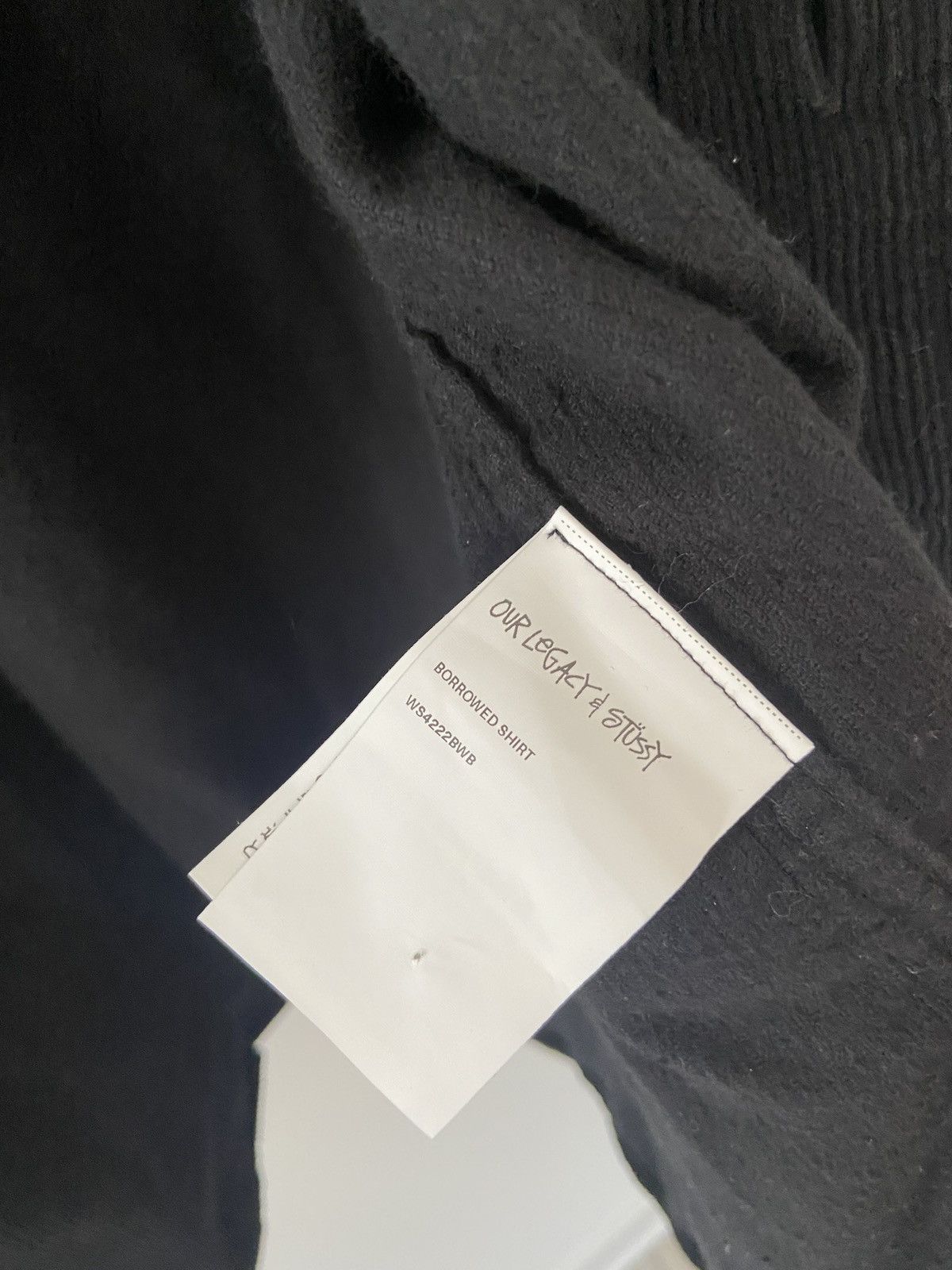 Our Legacy × Stussy Stussy x Our Legacy Borrowed Washed Black Corduroy Shirt Size US L / EU 52-54 / 3 - 6 Thumbnail