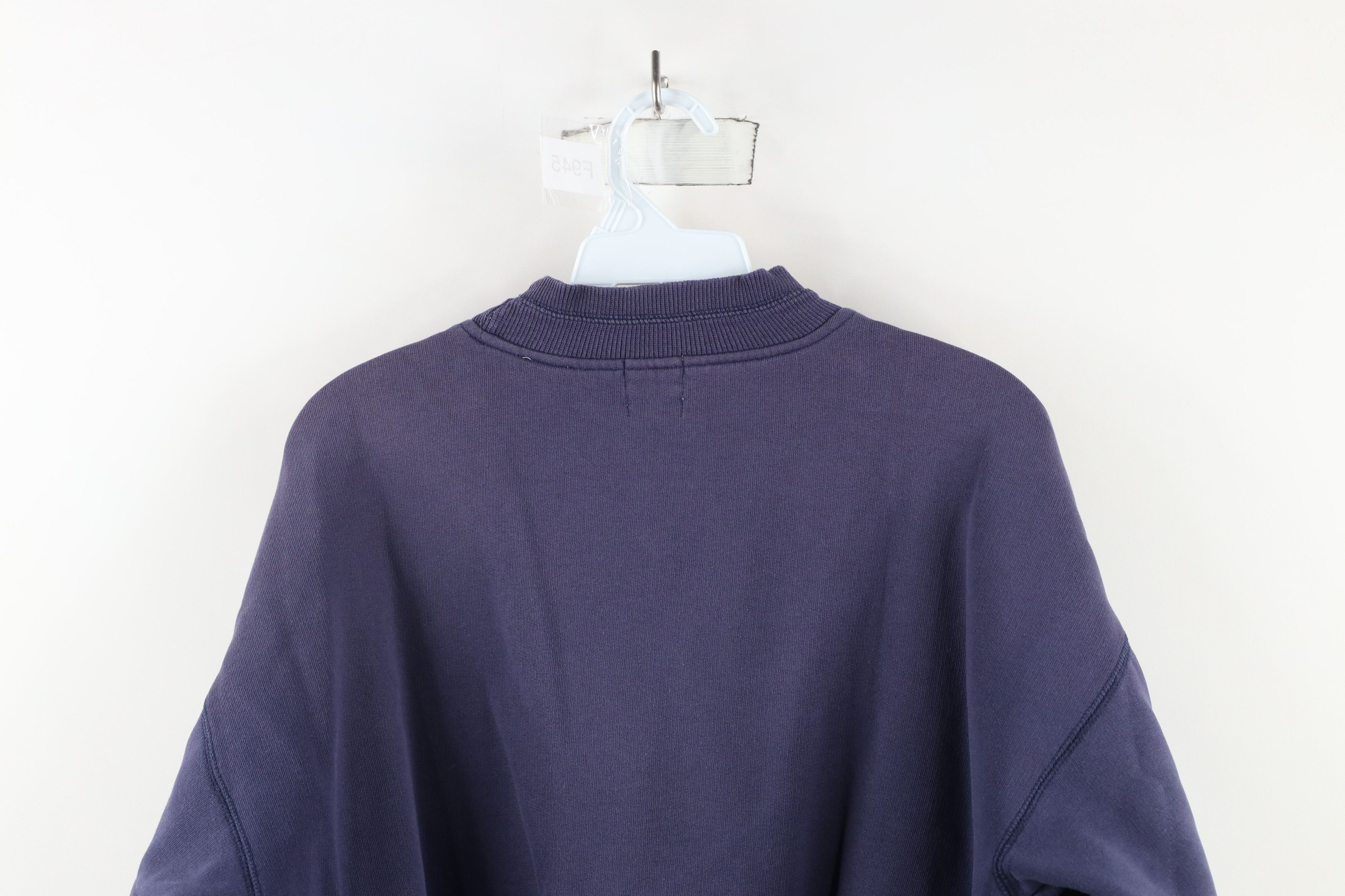 Gap × Vintage Vintage 90s Gap Blank Oversized Mock Neck Sweatshirt Purple Size S / US 4 / IT 40 - 10 Thumbnail