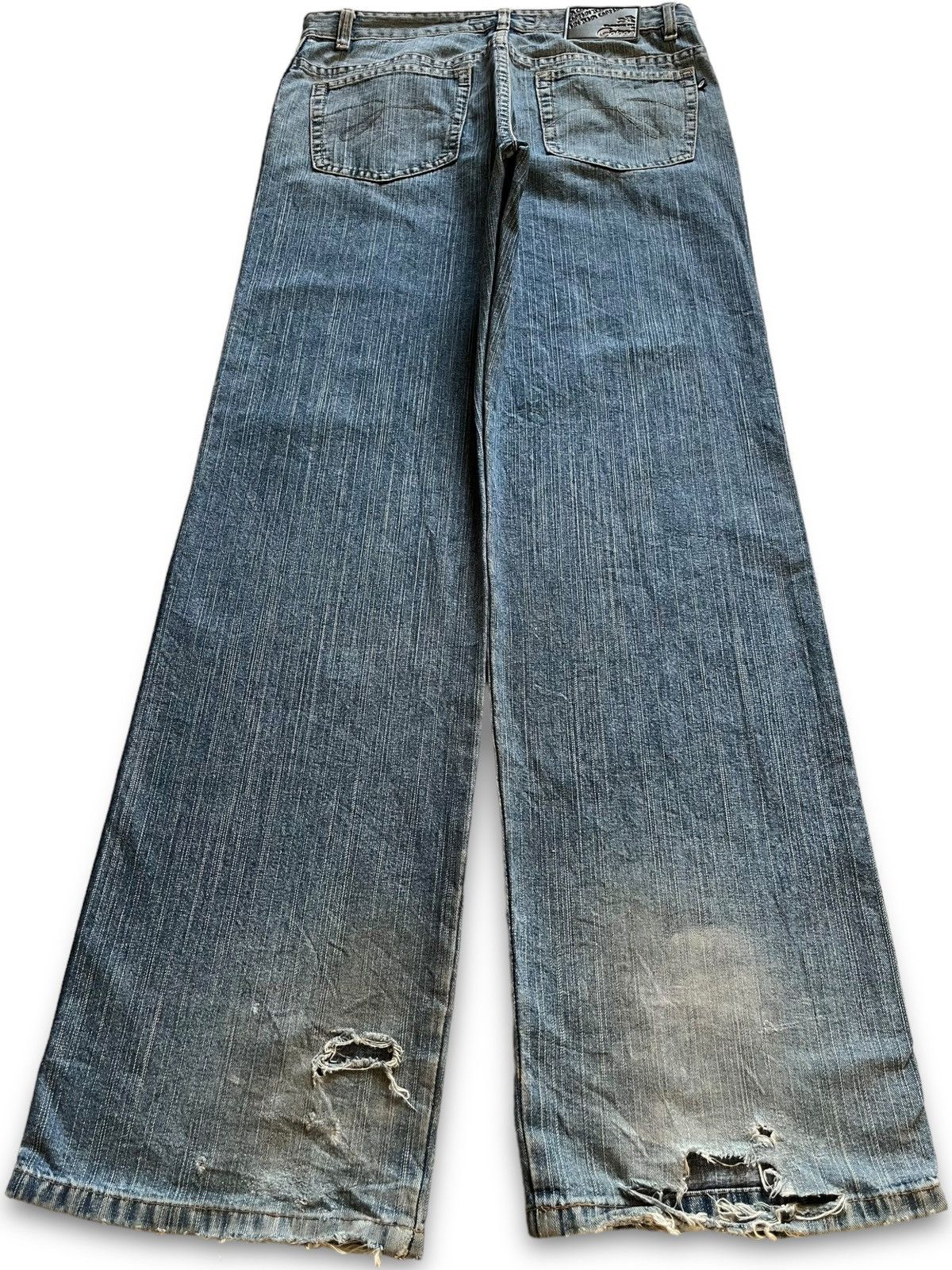 Japanese Brand × Southpole Vintage Japanese Brand Blue Wash Distressed Baggy Jeans Size US 32 / EU 48 - 2 Thumbnail