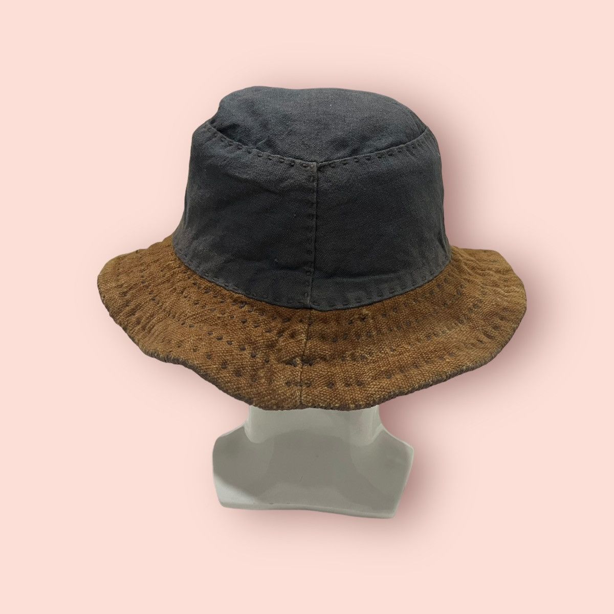 Japanese Brand RARE VINTAGE JAPAN SASHIKO STICHES BUCKET HAT Size ONE SIZE - 12 Thumbnail