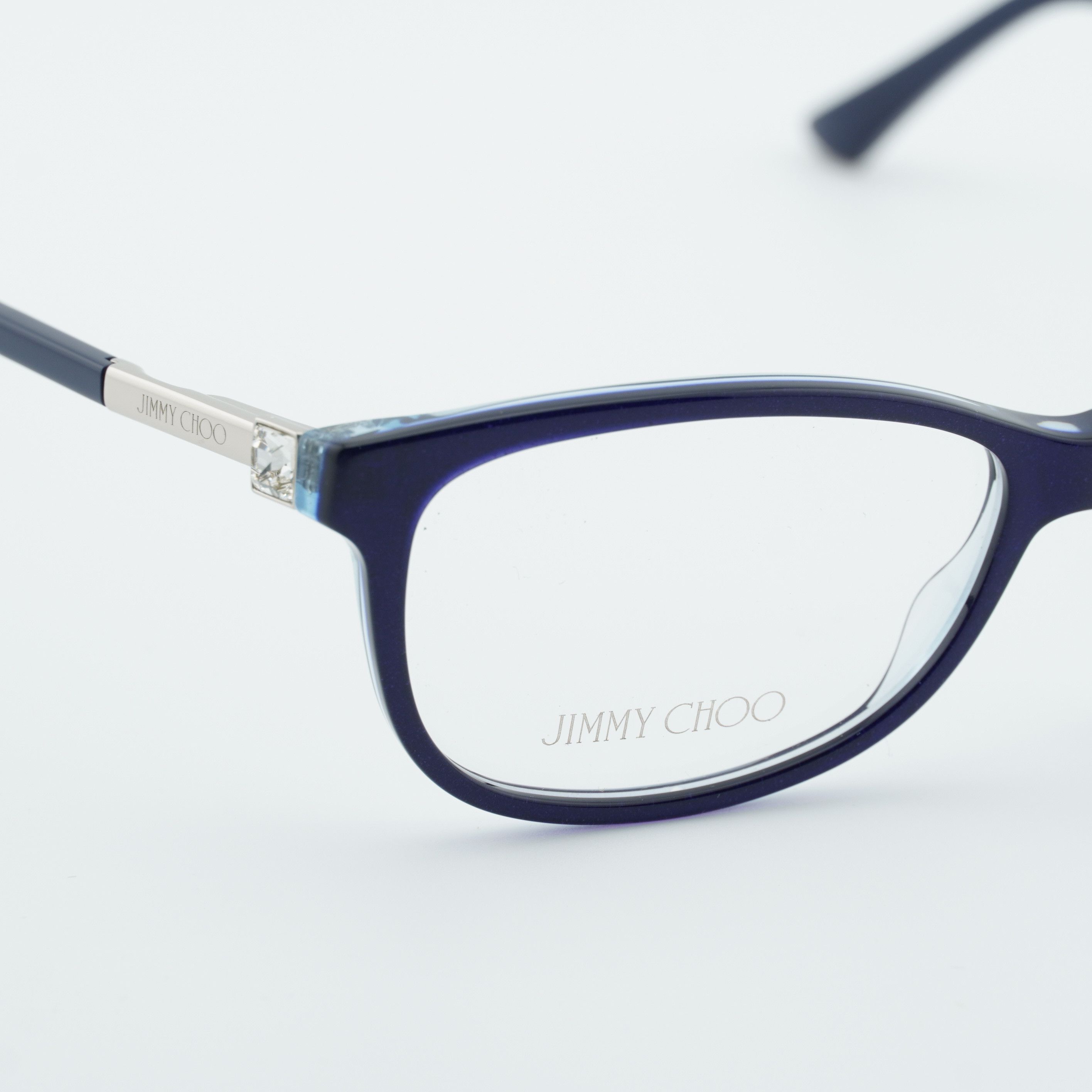 Jimmy Choo Jimmy Choo JC273 0JOO 00 Eyeglasses Blue Glitter 53mm Size ONE SIZE - 7 Thumbnail
