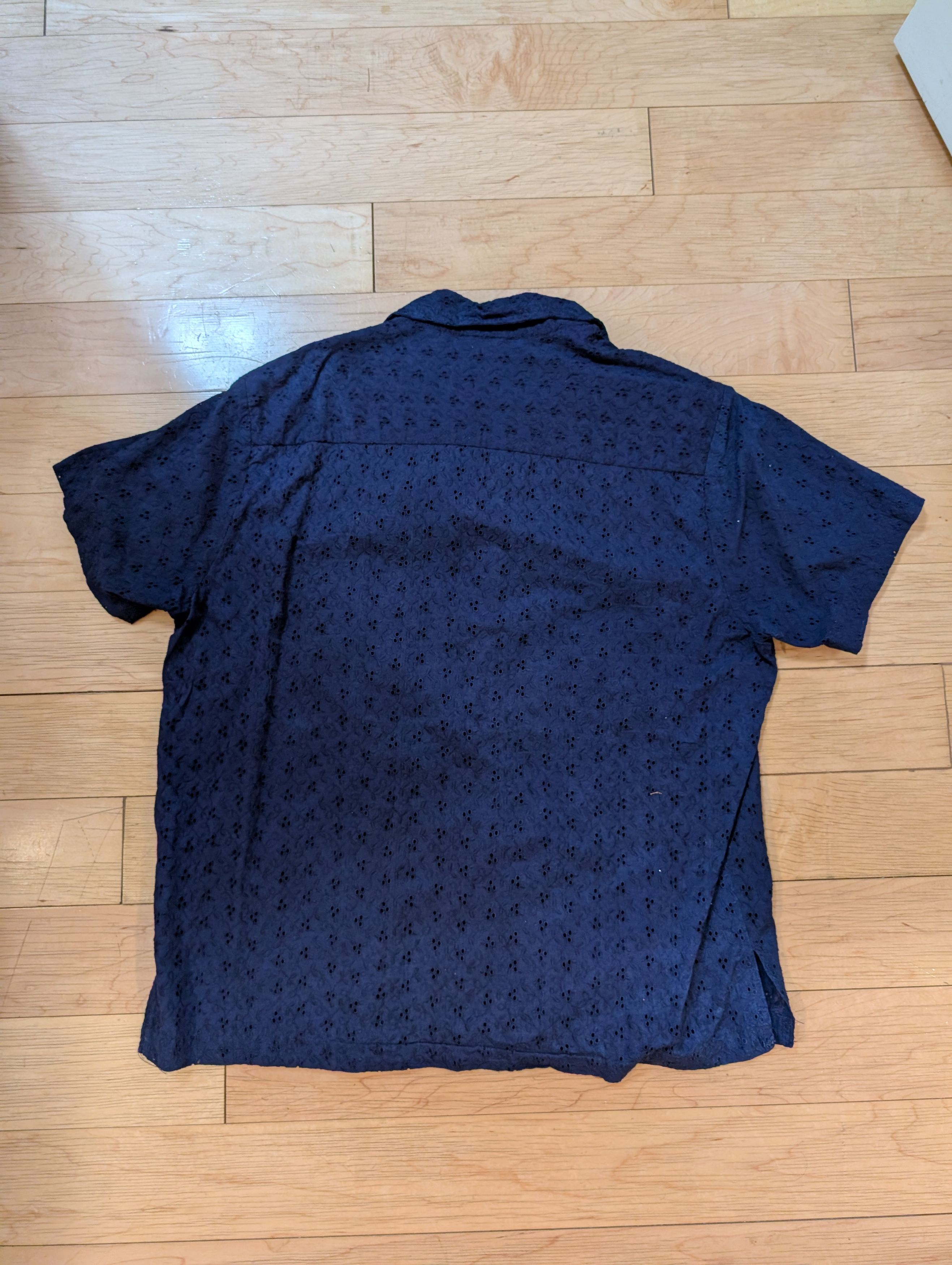 Post-Imperial Post-Imperial Camp Collar Navy Shirt Large L Size US L / EU 52-54 / 3 - 2 Thumbnail