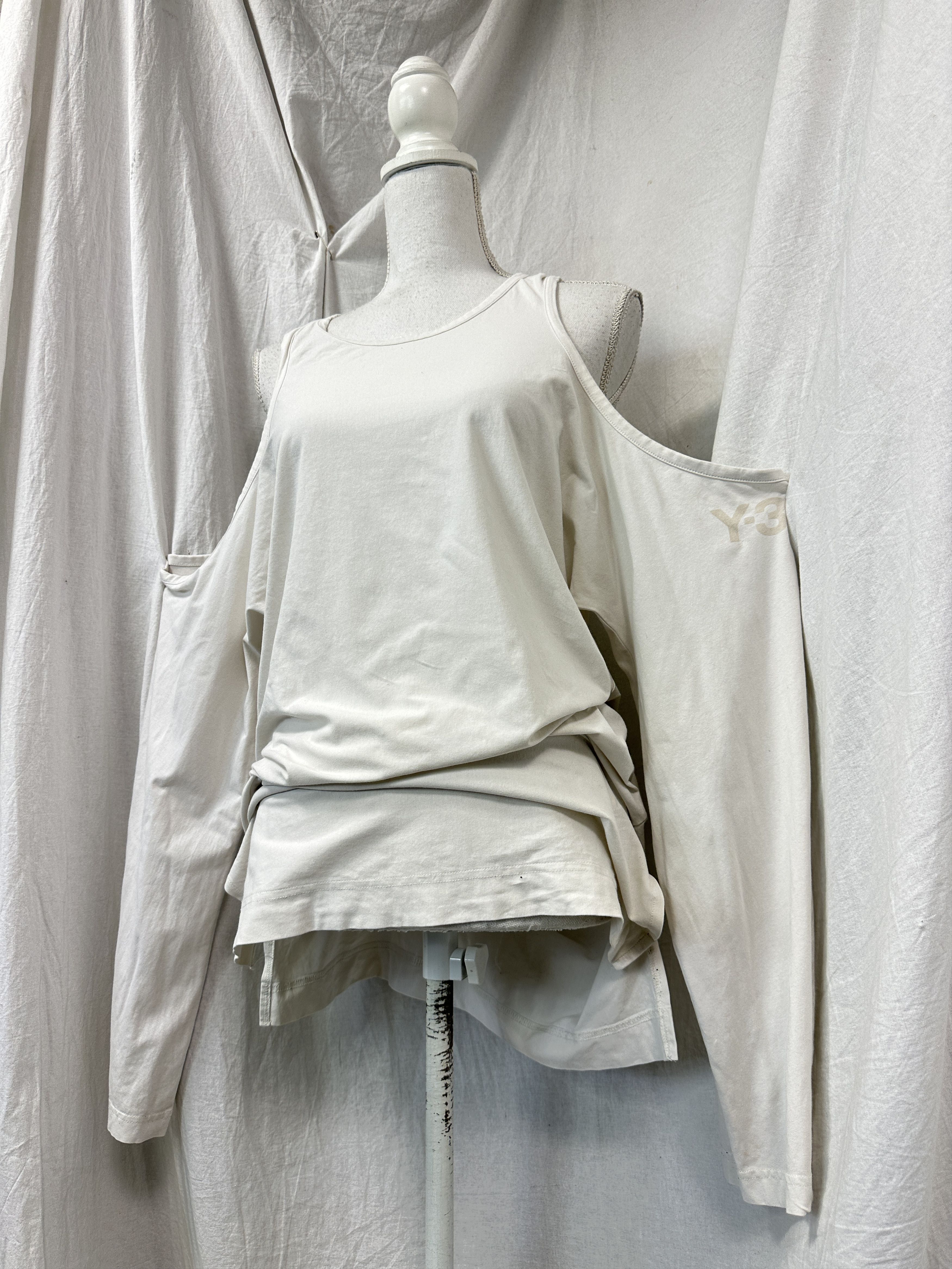 Yohji Yamamoto Vintage Adidas x Yohji Yamamoto Y3 Bare Shoulders Top Y2K Size M / US 6-8 / IT 42-44 - 1 Thumbnail